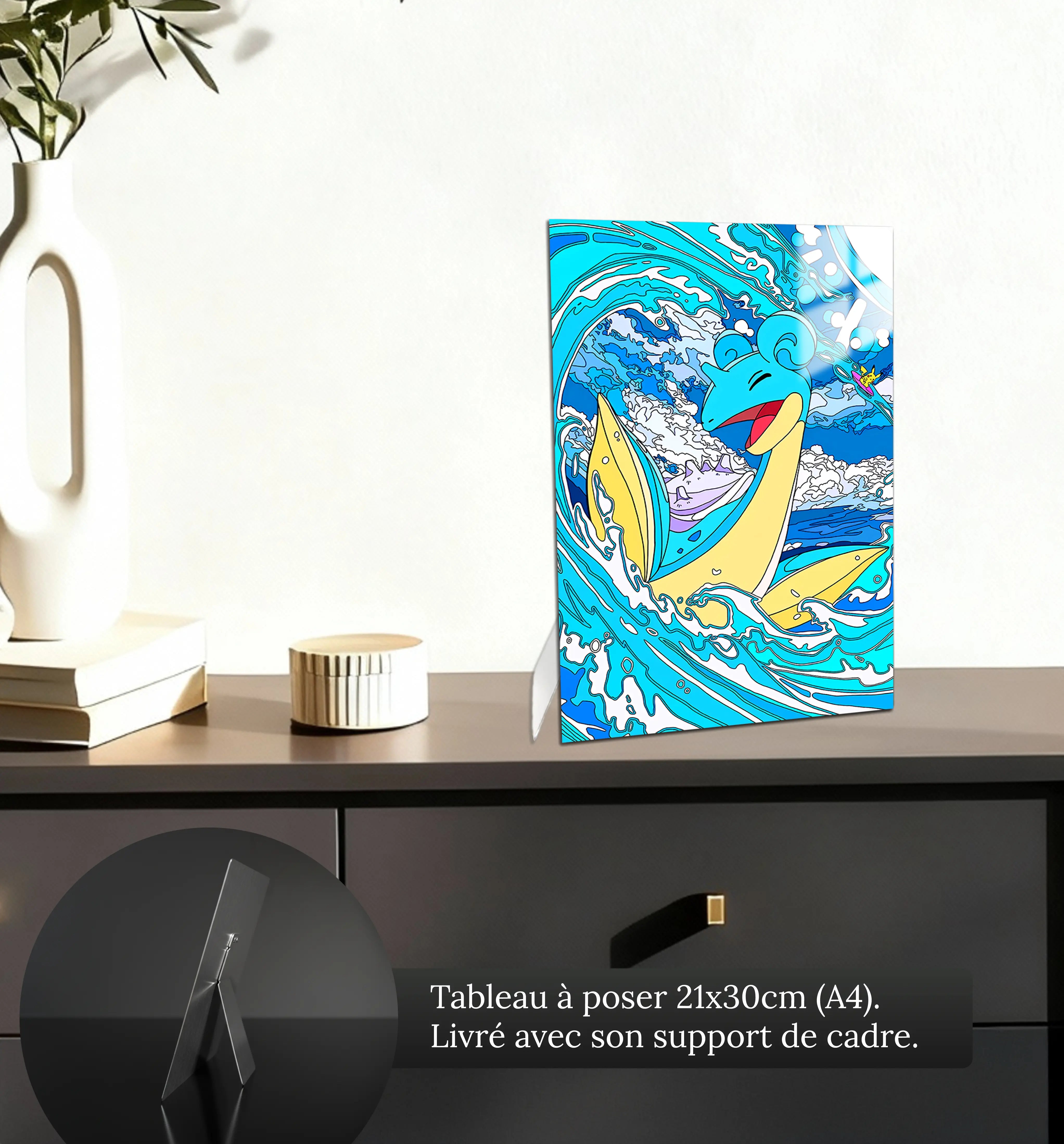 tableau-pokemon-lokhlass-et-pikachu-petit-format-a-poser-sur-meuble | DreamWay