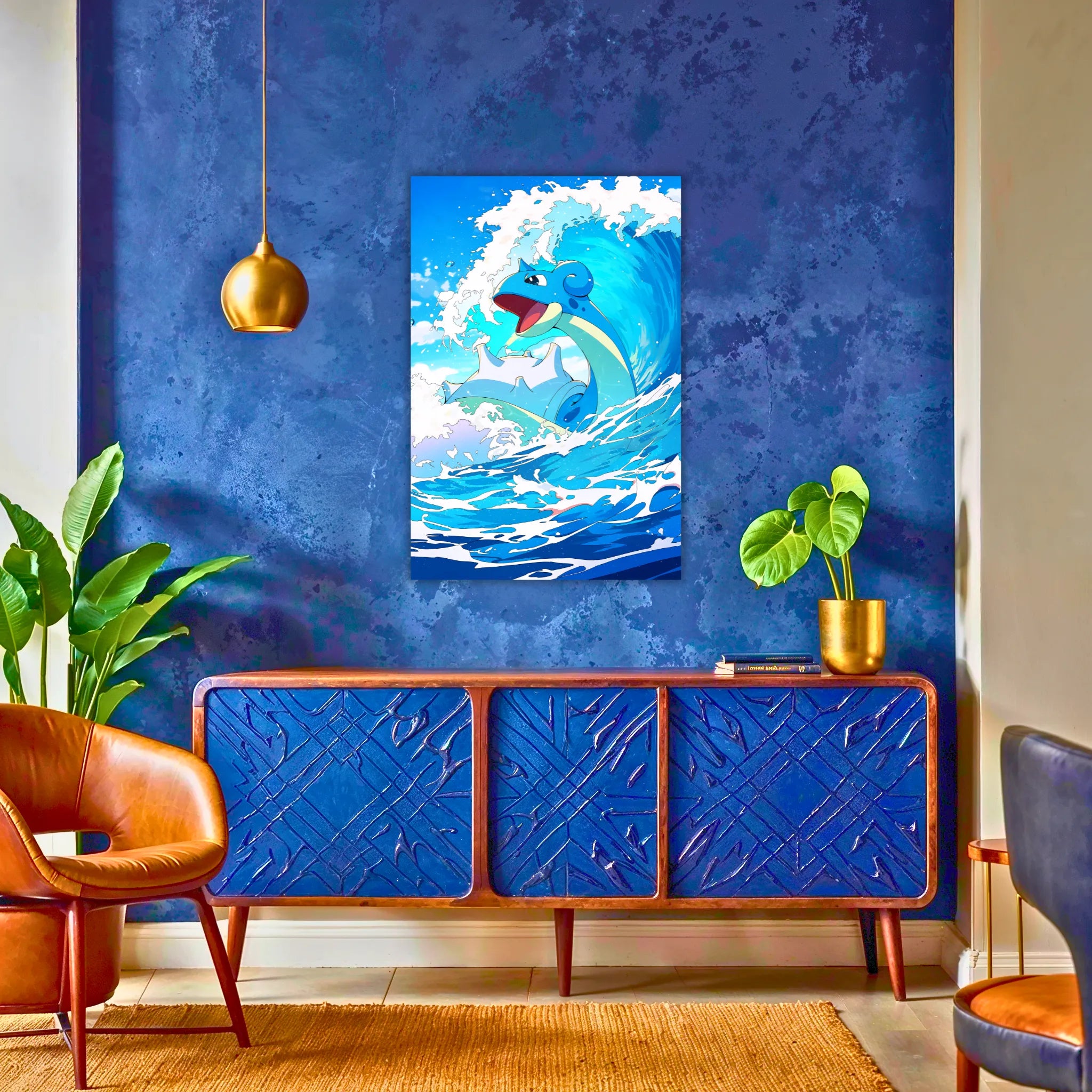 Tableau Pokémon Lokhlass Vagues