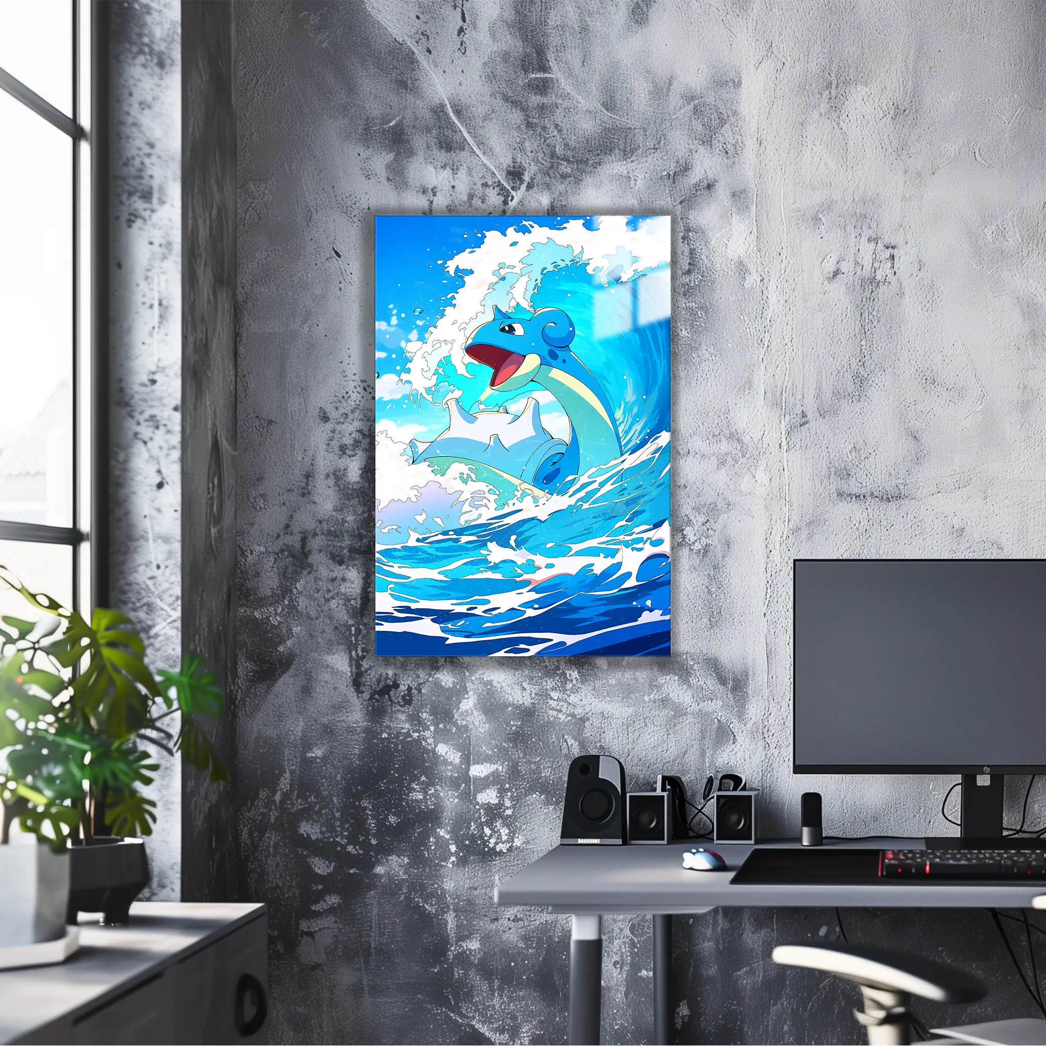 Tableau Pokémon Lokhlass Vagues