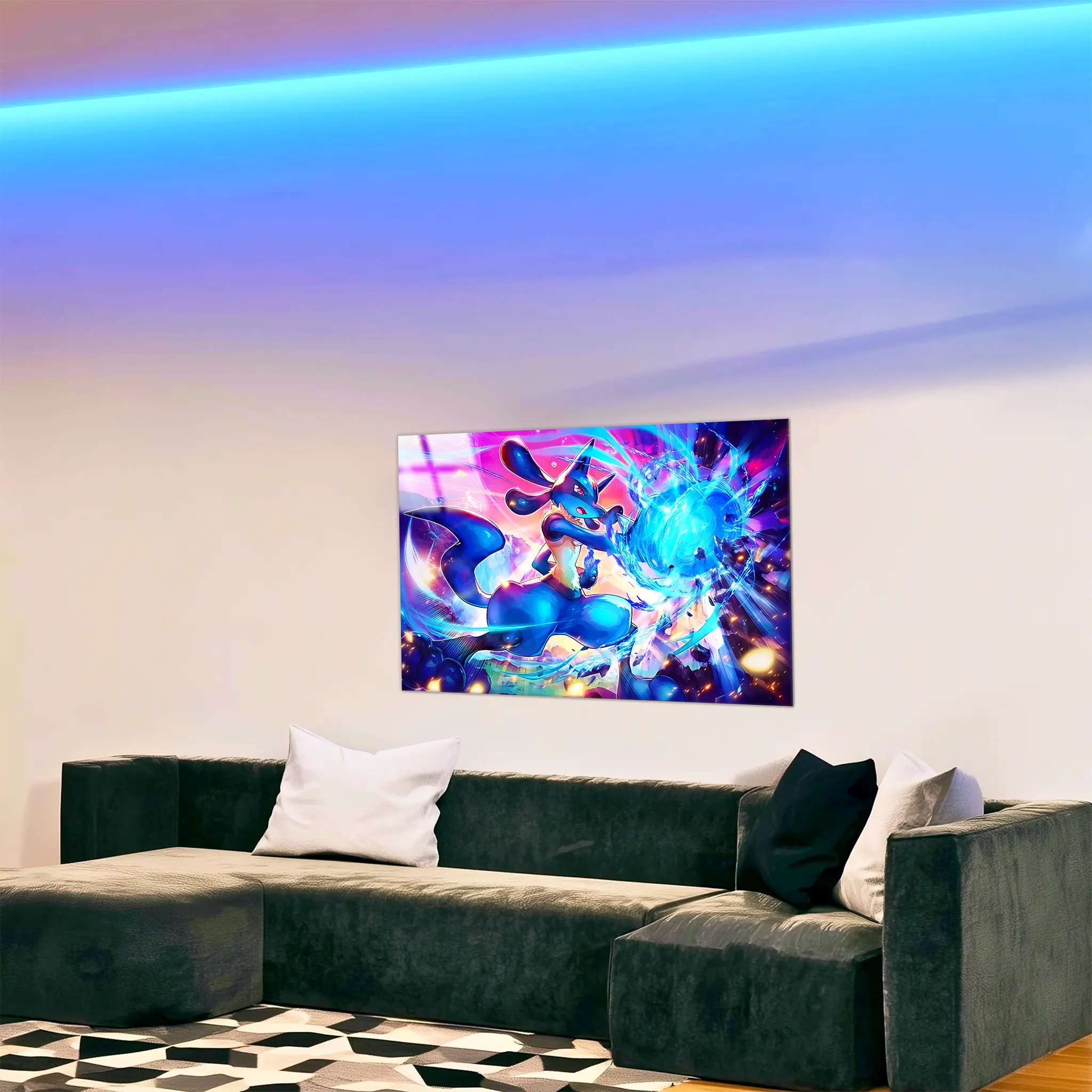 tableau-pokemon-lucario-paysage-dans-le-salon | DreamWay
