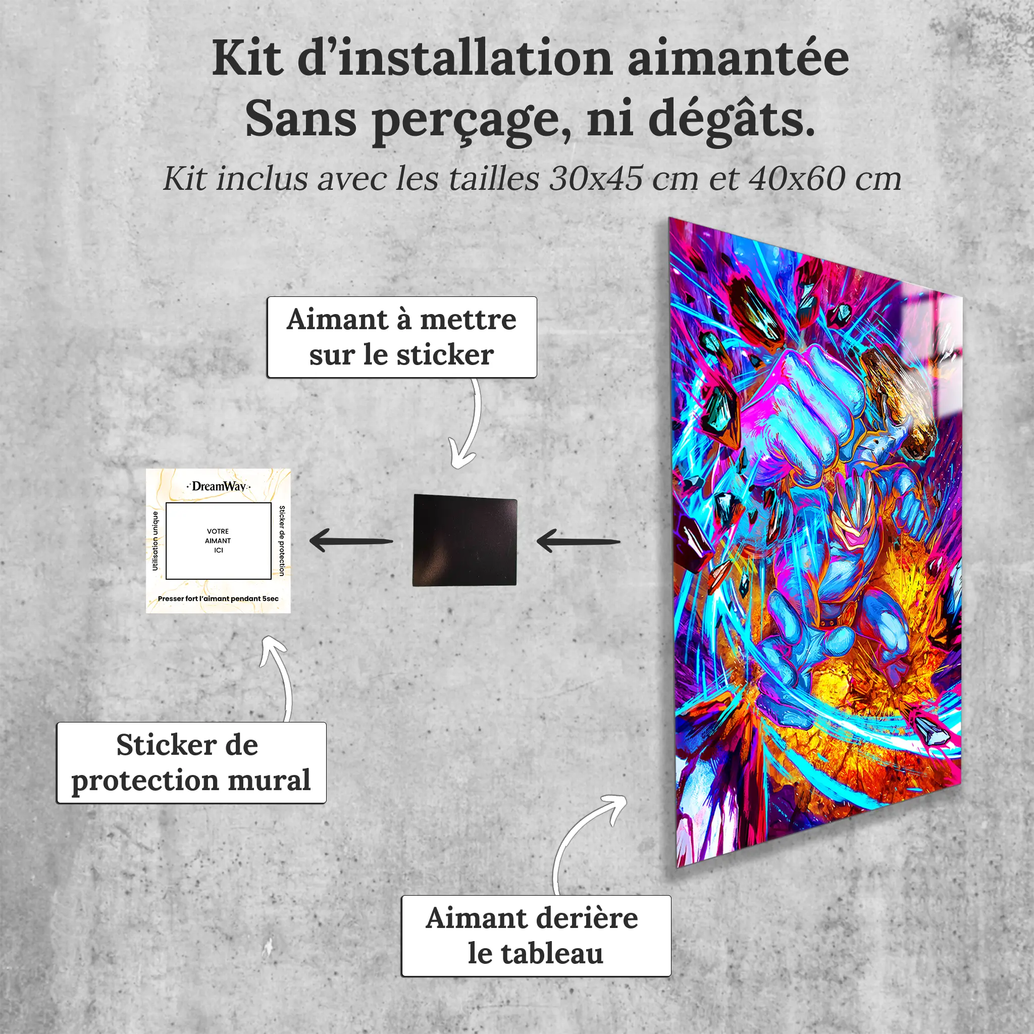tableau-pokemon-mackogneur-colore-avec-installation-aimantee | DreamWay
