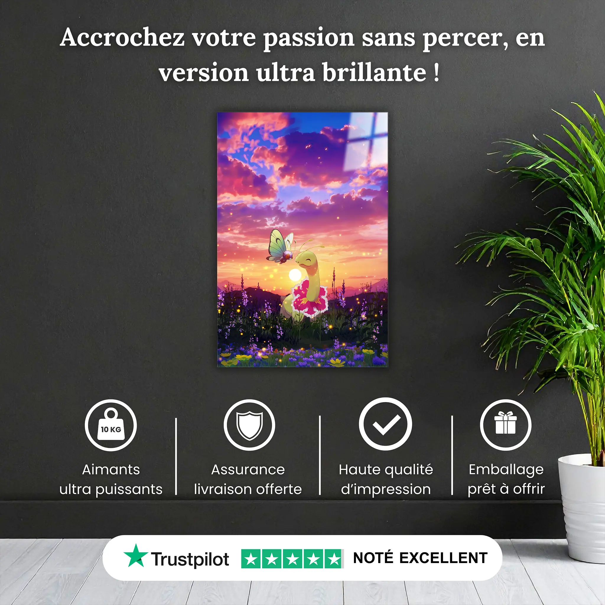 tableau-pokemon-meganium-coucher-du-soleil-pourquoi-acheter | DreamWay