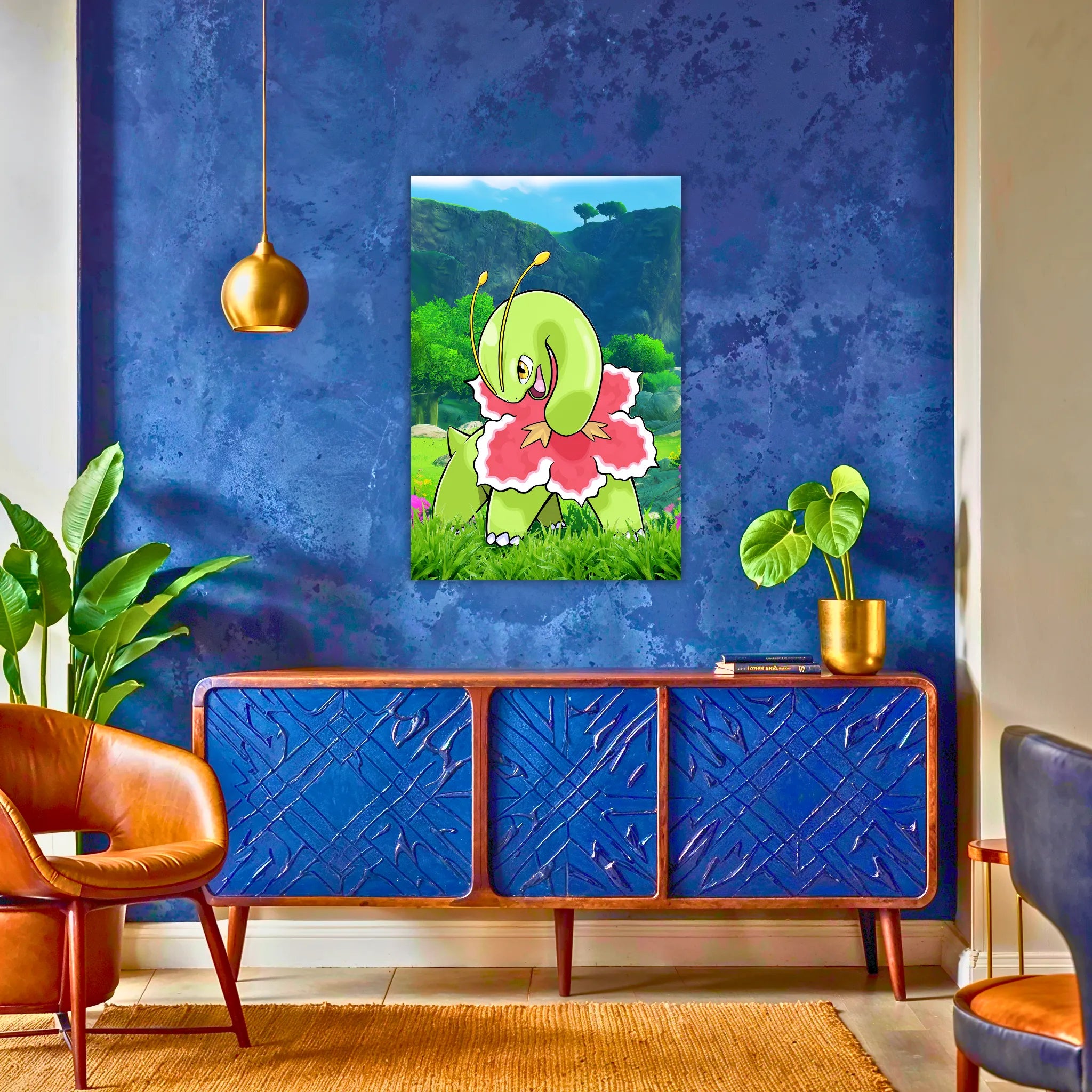Tableau Pokémon Meganium Nature
