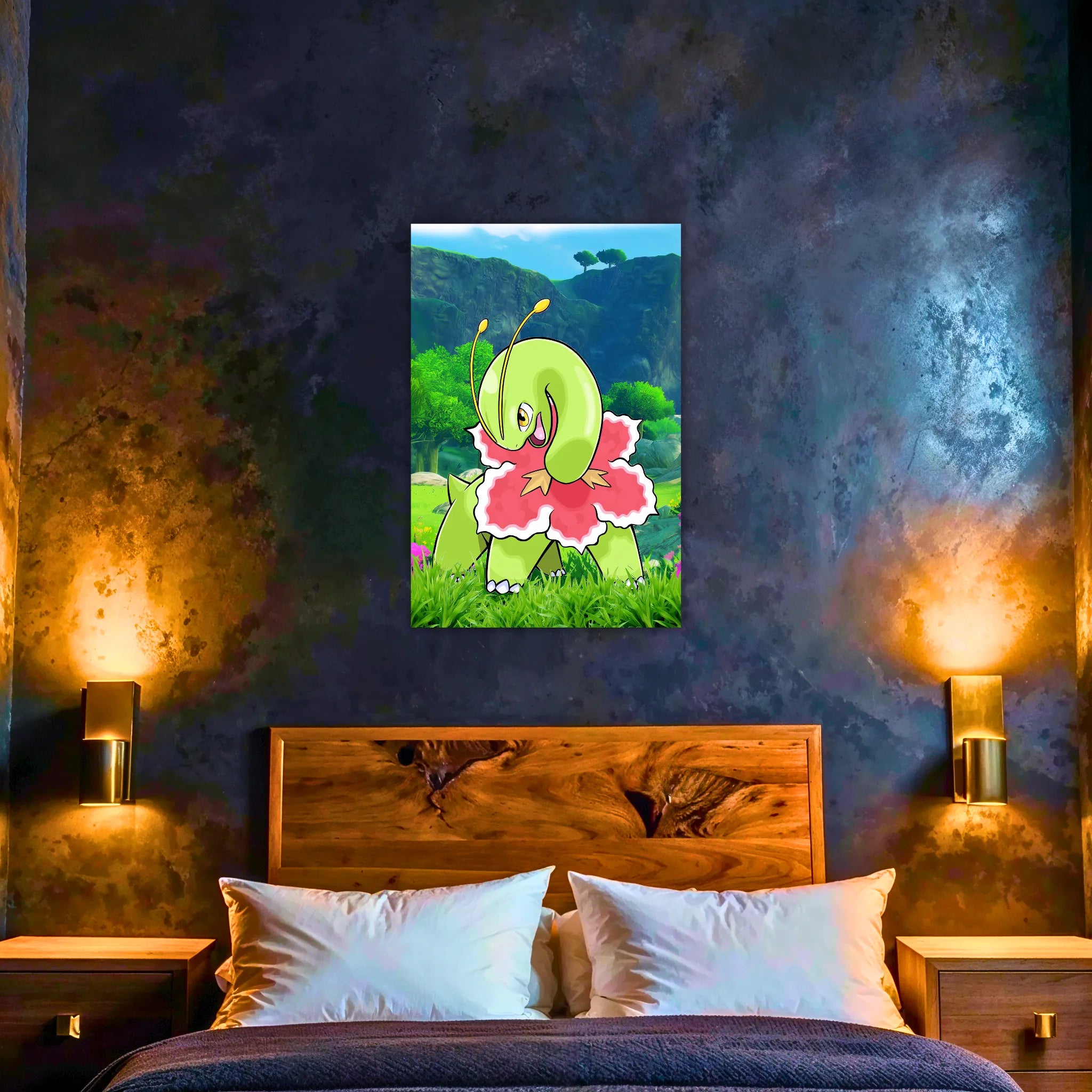 Tableau Pokémon Meganium Nature