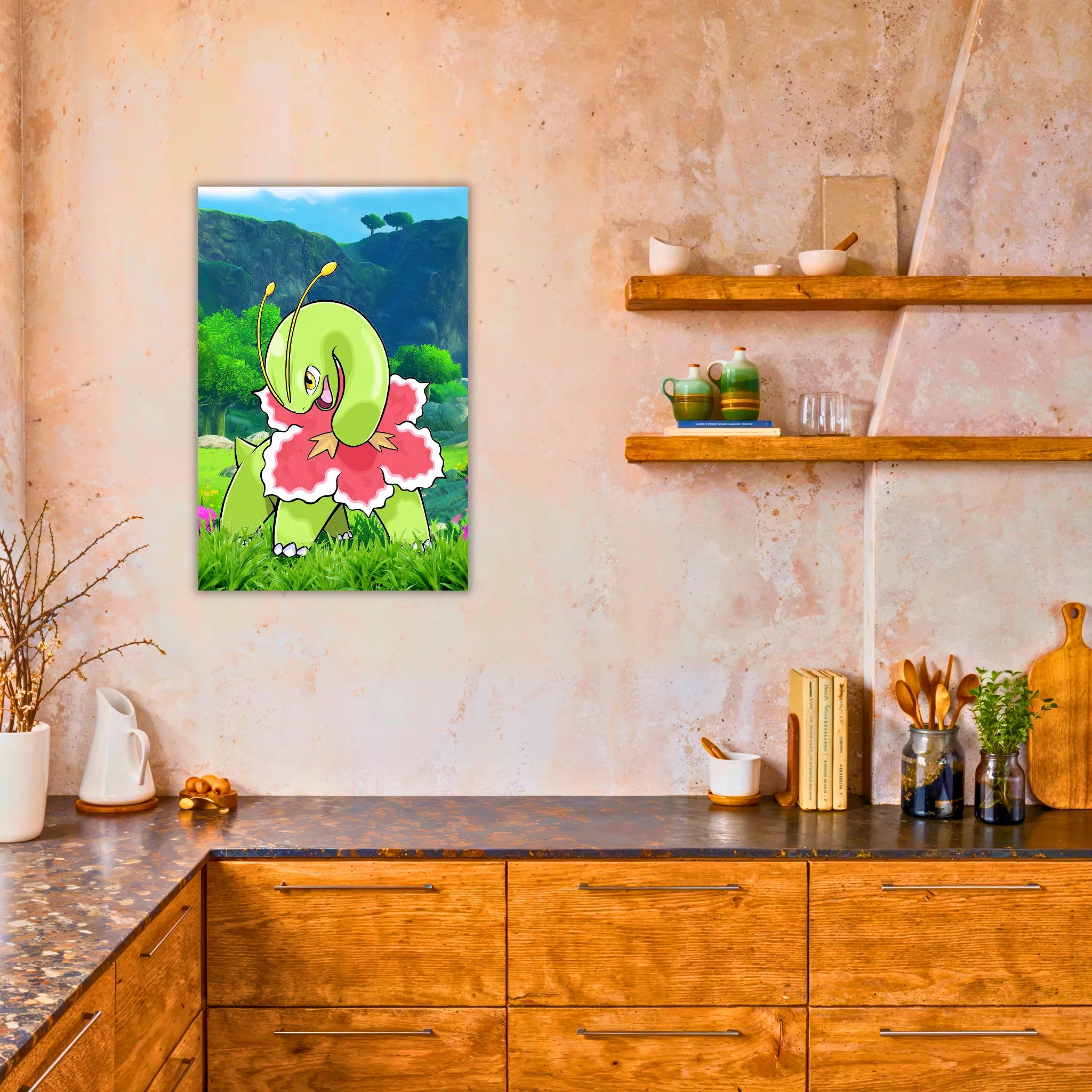 Tableau Pokémon Meganium Nature