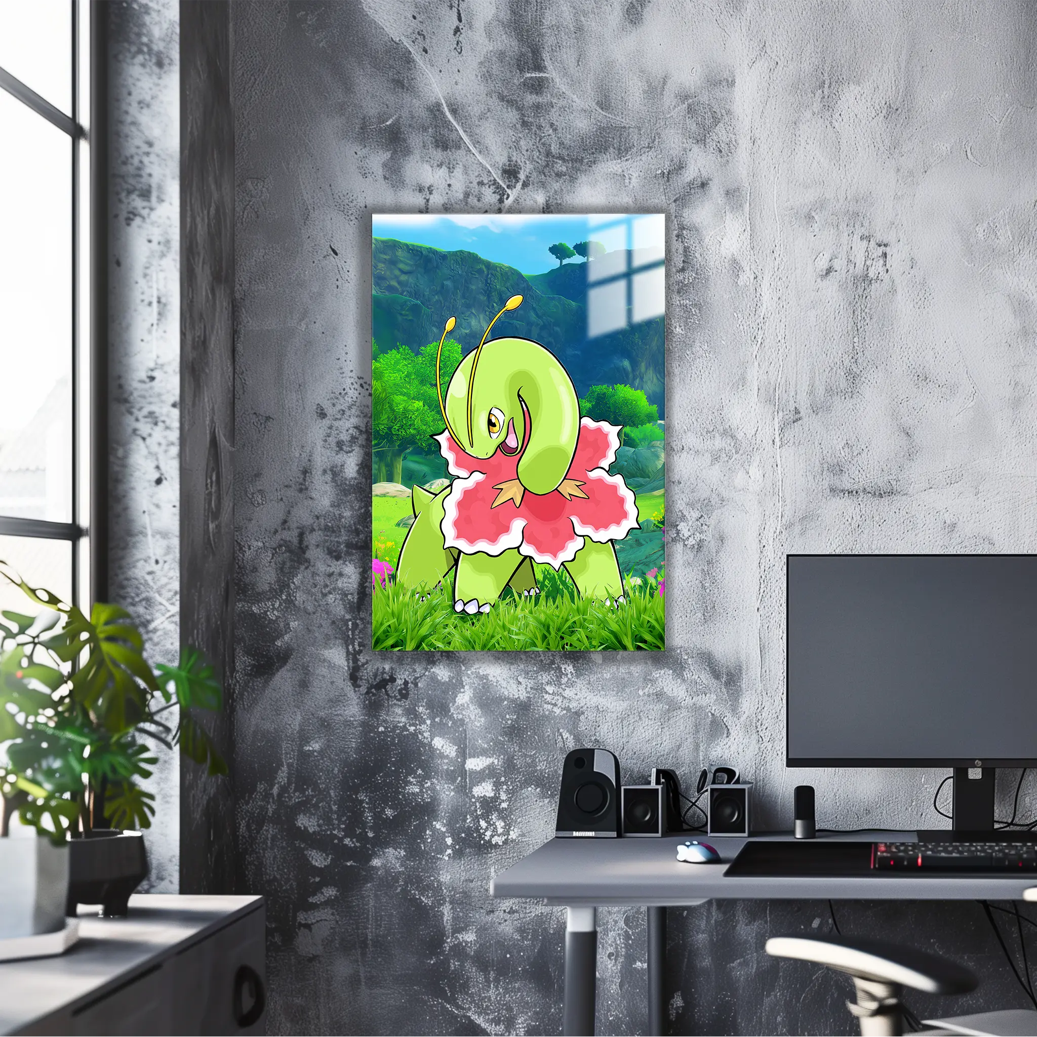 Tableau Pokémon Meganium Nature