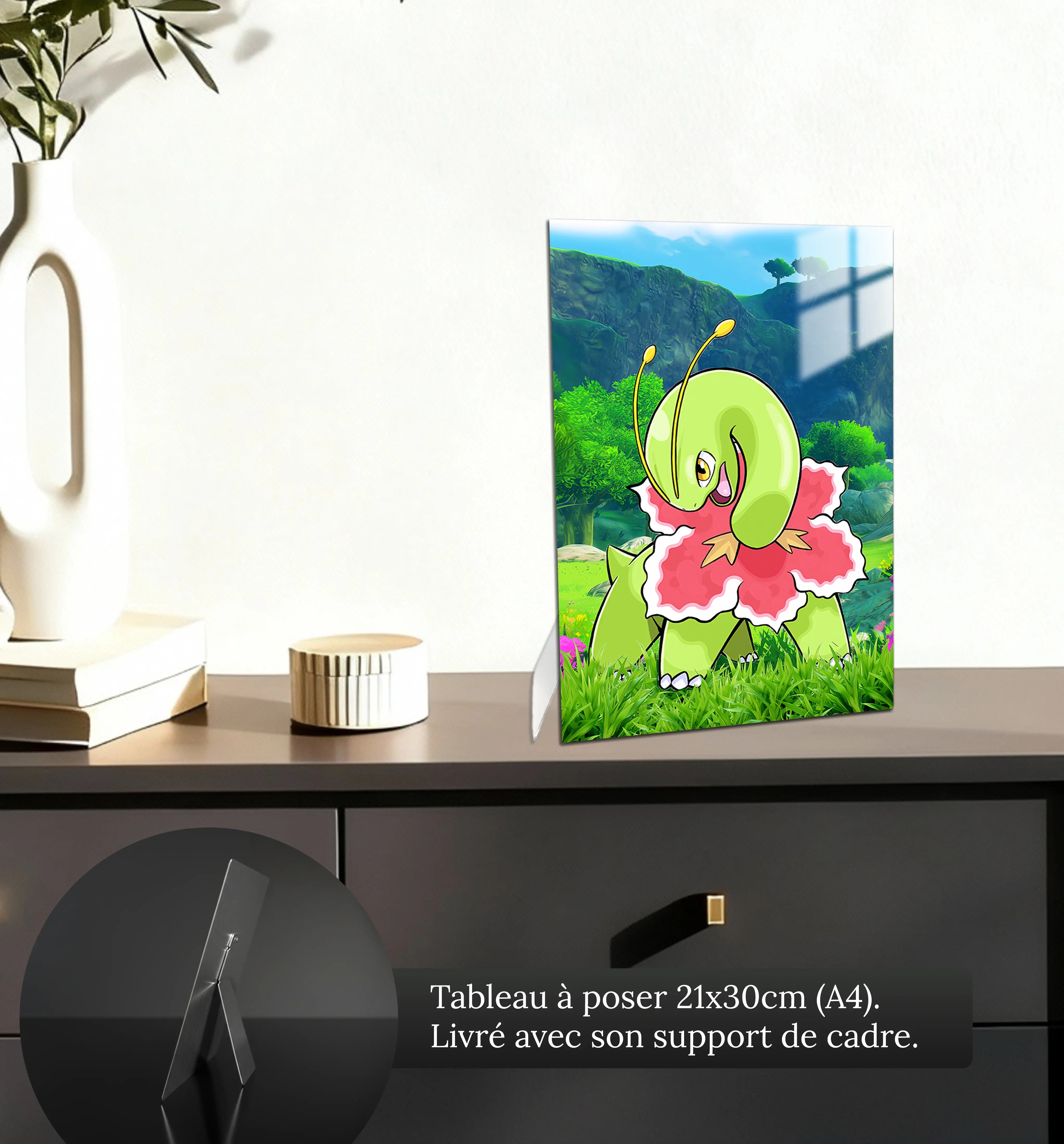 tableau-pokemon-meganium-nature-petit-format-a-poser-sur-meuble | DreamWay