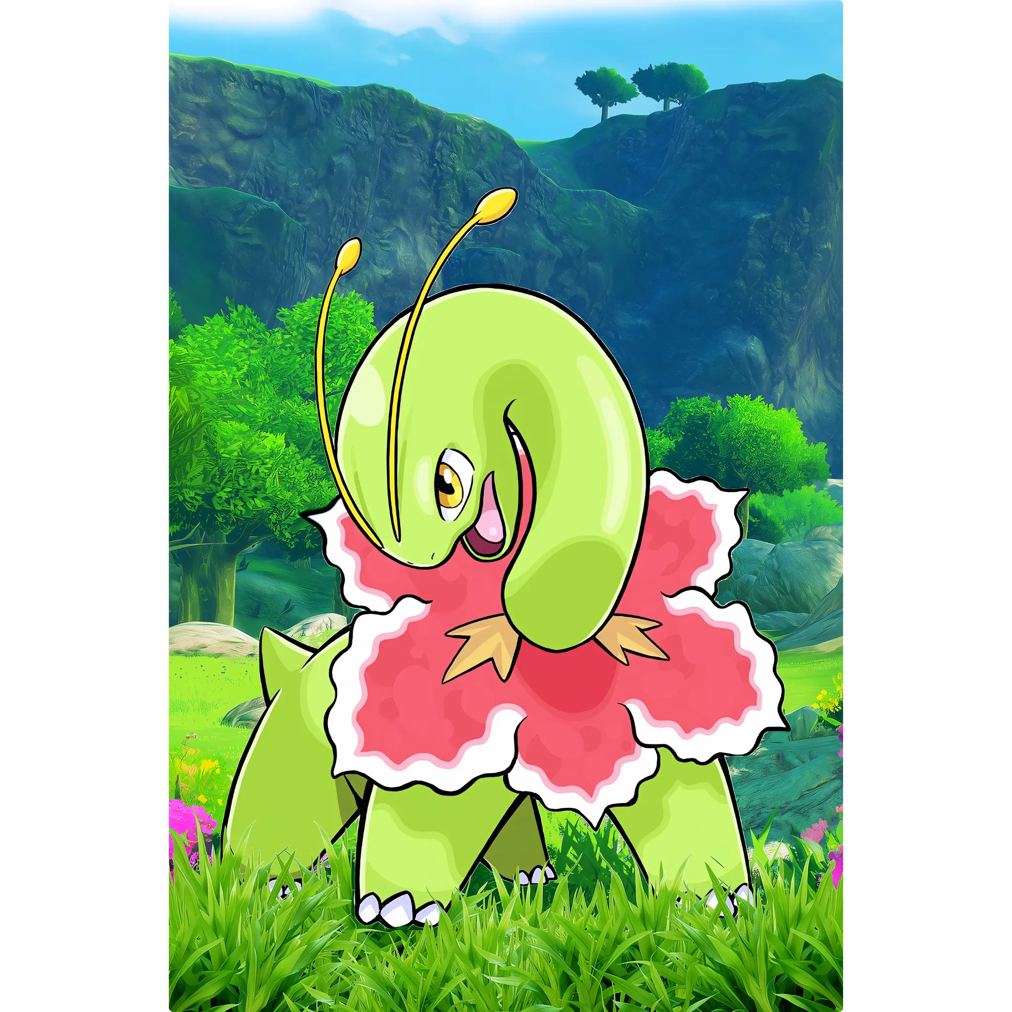 Tableau Pokémon Meganium Nature