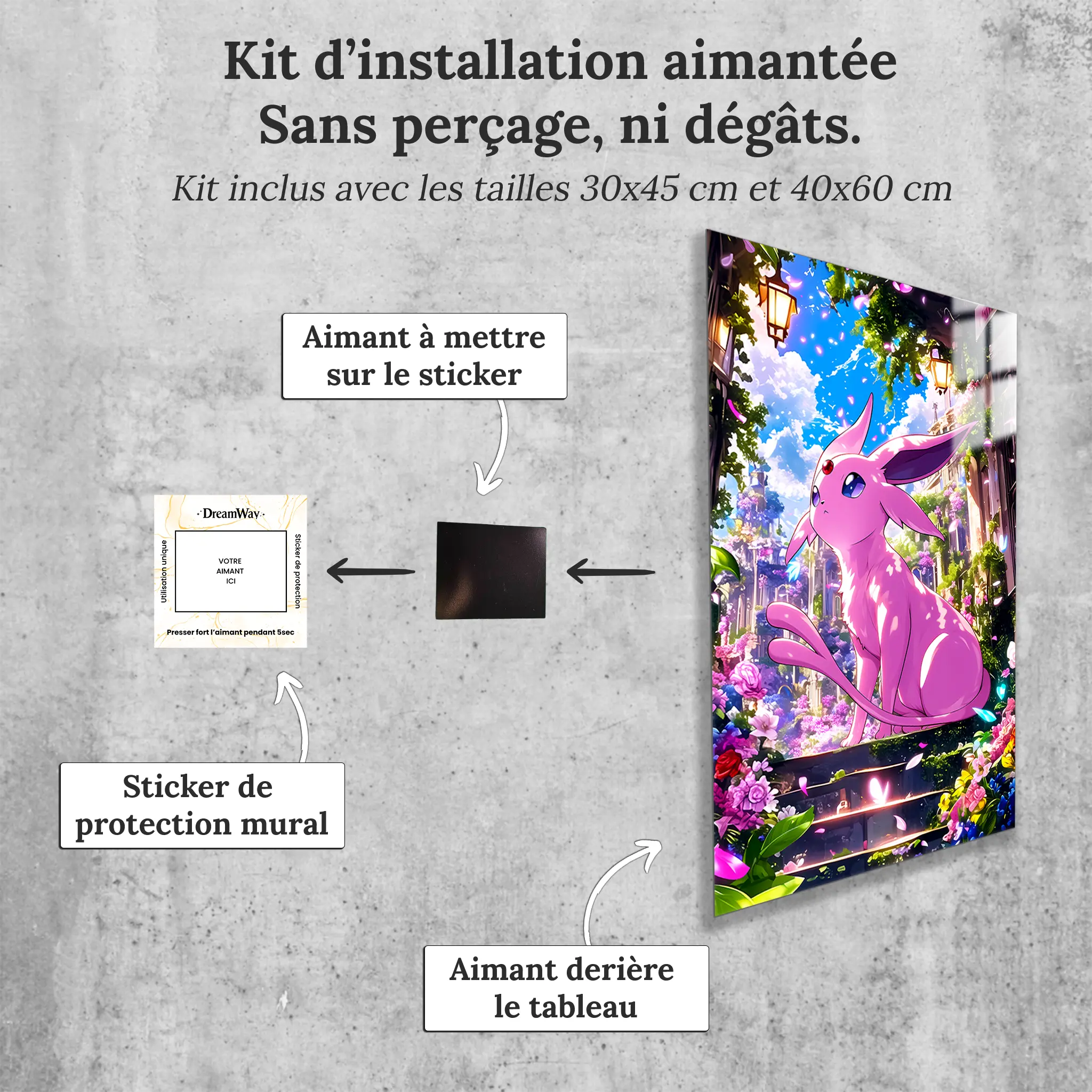 tableau-pokemon-mentali-portrait-avec-installation-aimantee | DreamWay