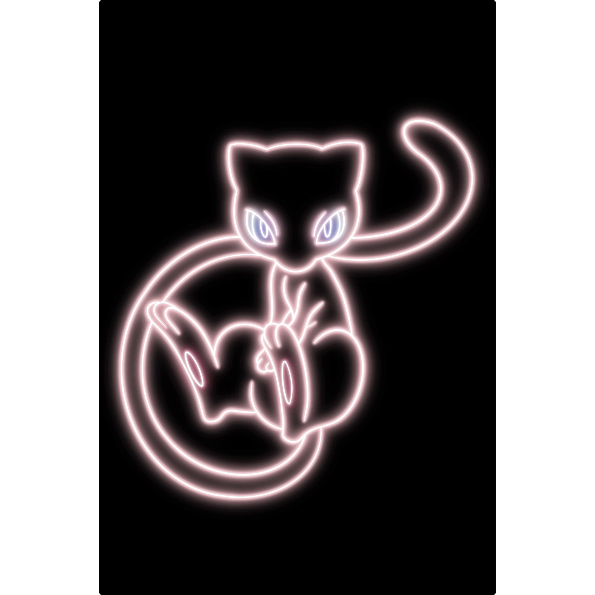 Tableau Pokémon Mew Néon