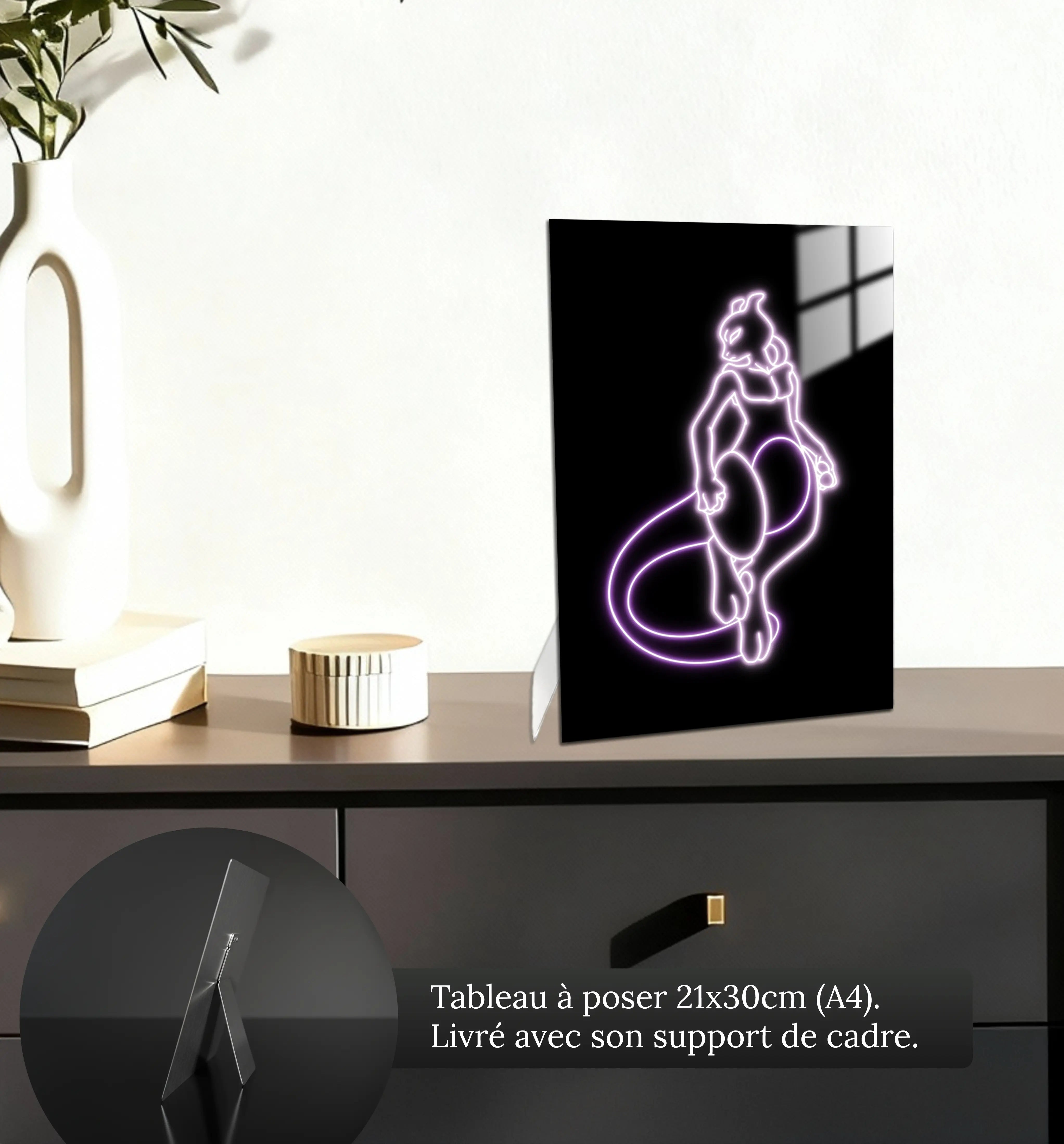 tableau-pokemon-mewtho-neon-petit-format-a-poser-sur-meuble | DreamWay
