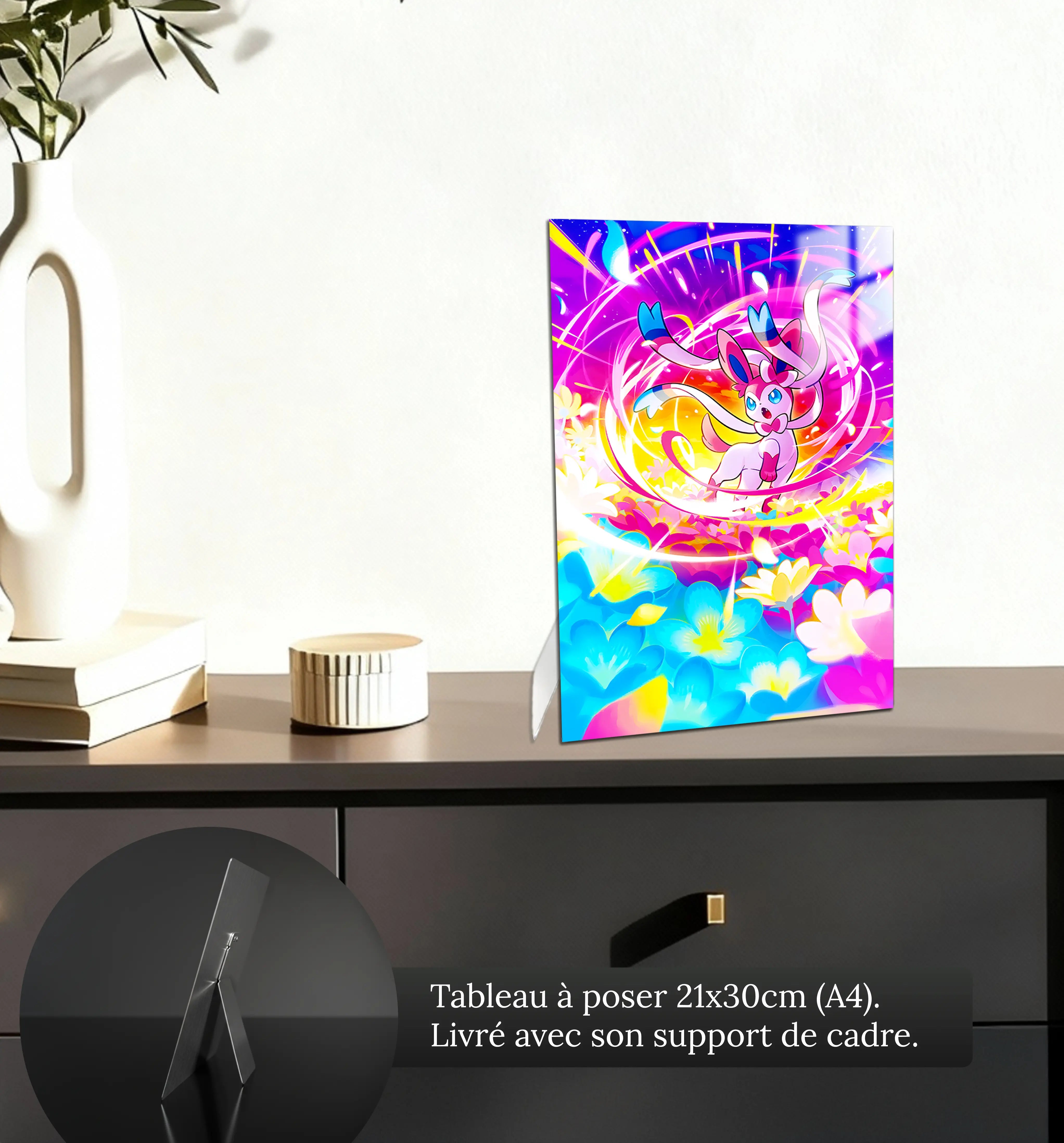 tableau-pokemon-nymphali-colore-petit-format-a-poser-sur-meuble | DreamWay
