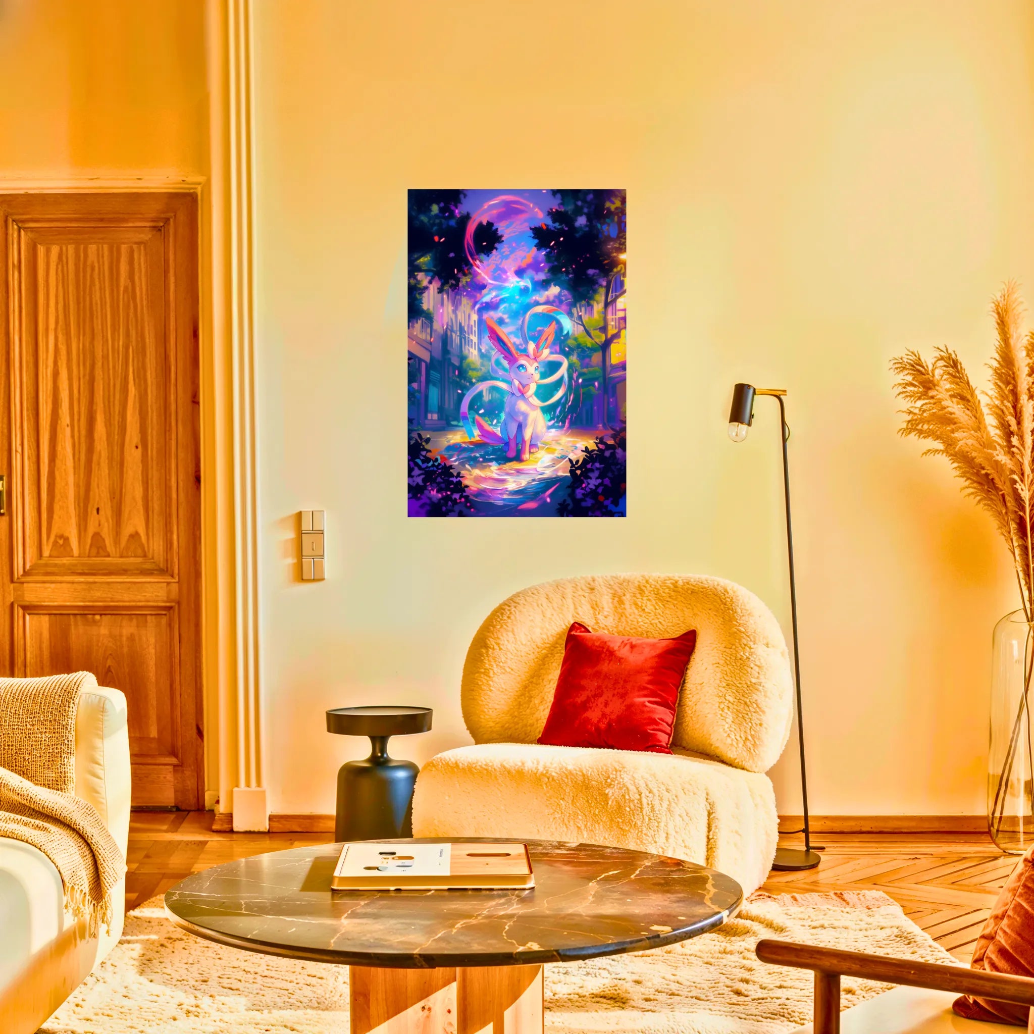 Tableau Pokemon Nymphali Paysage