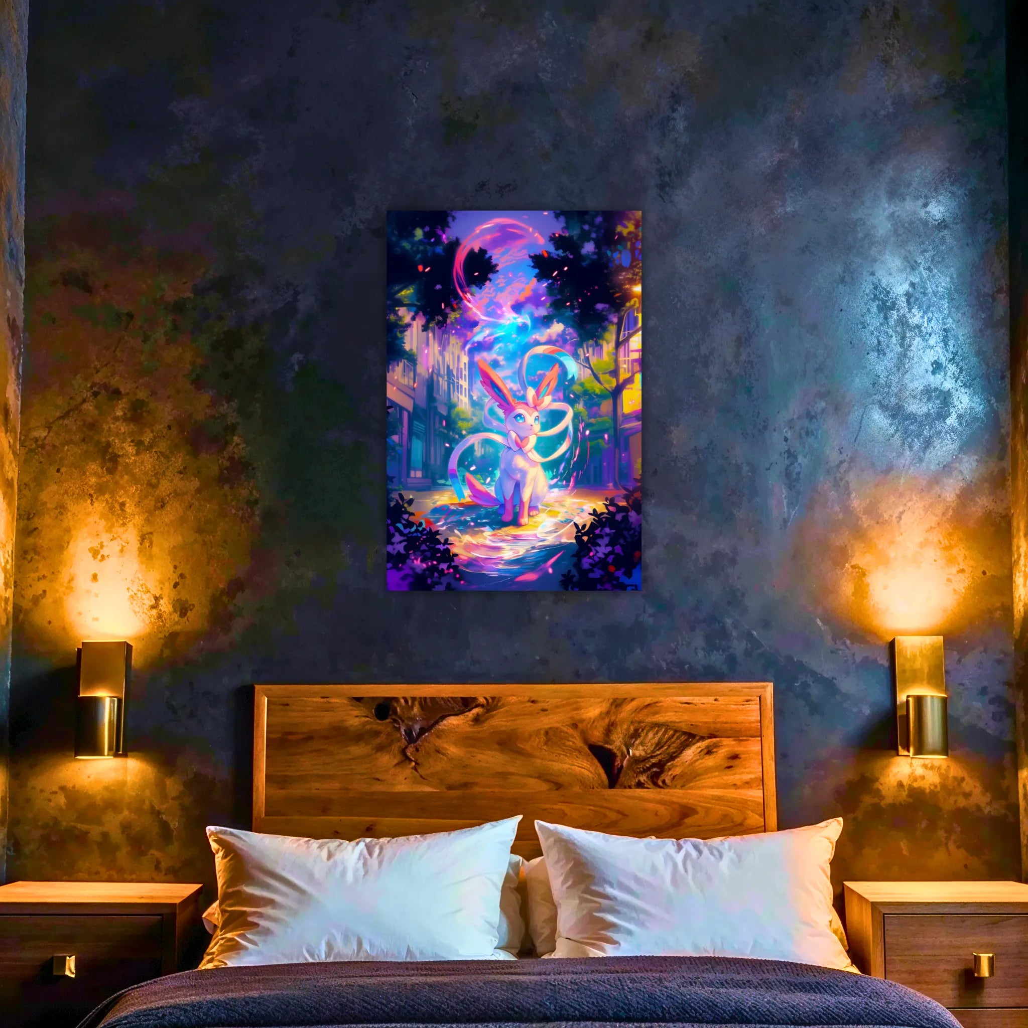 Tableau Pokemon Nymphali Paysage