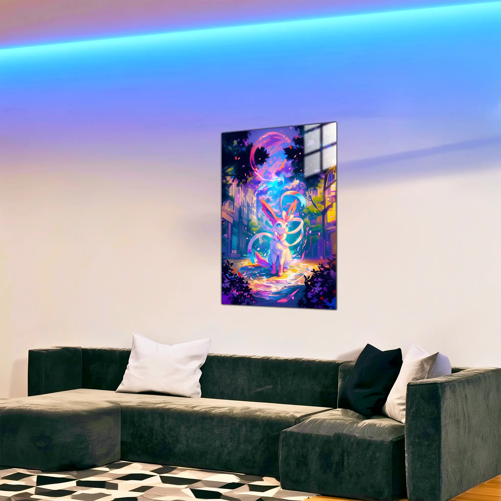 tableau-pokemon-nymphali-paysage-dans-le-salon | DreamWay