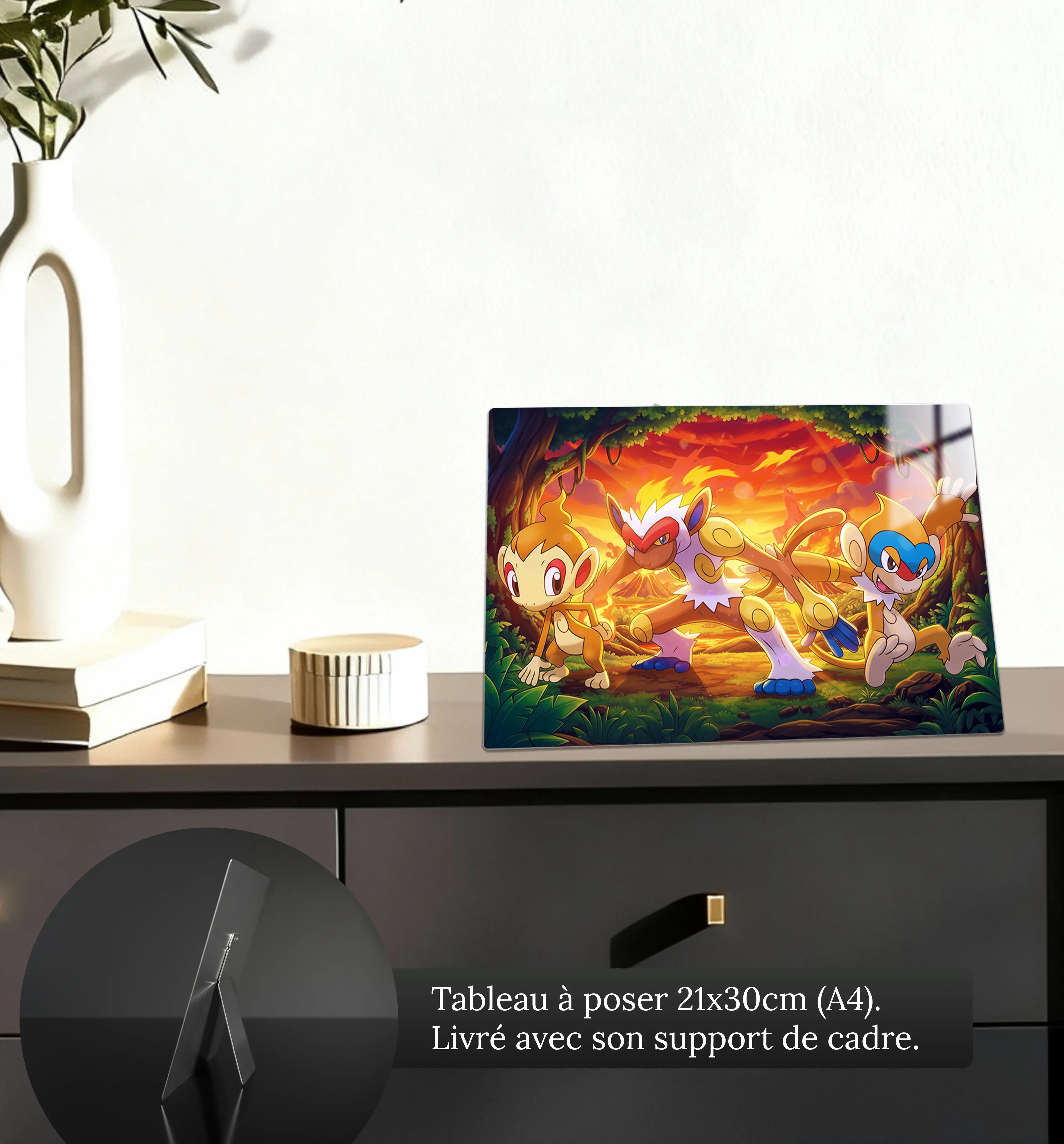 tableau-pokemon-ouisticram-et-ses-evolutions-petit-format-a-poser-sur-meuble | DreamWay