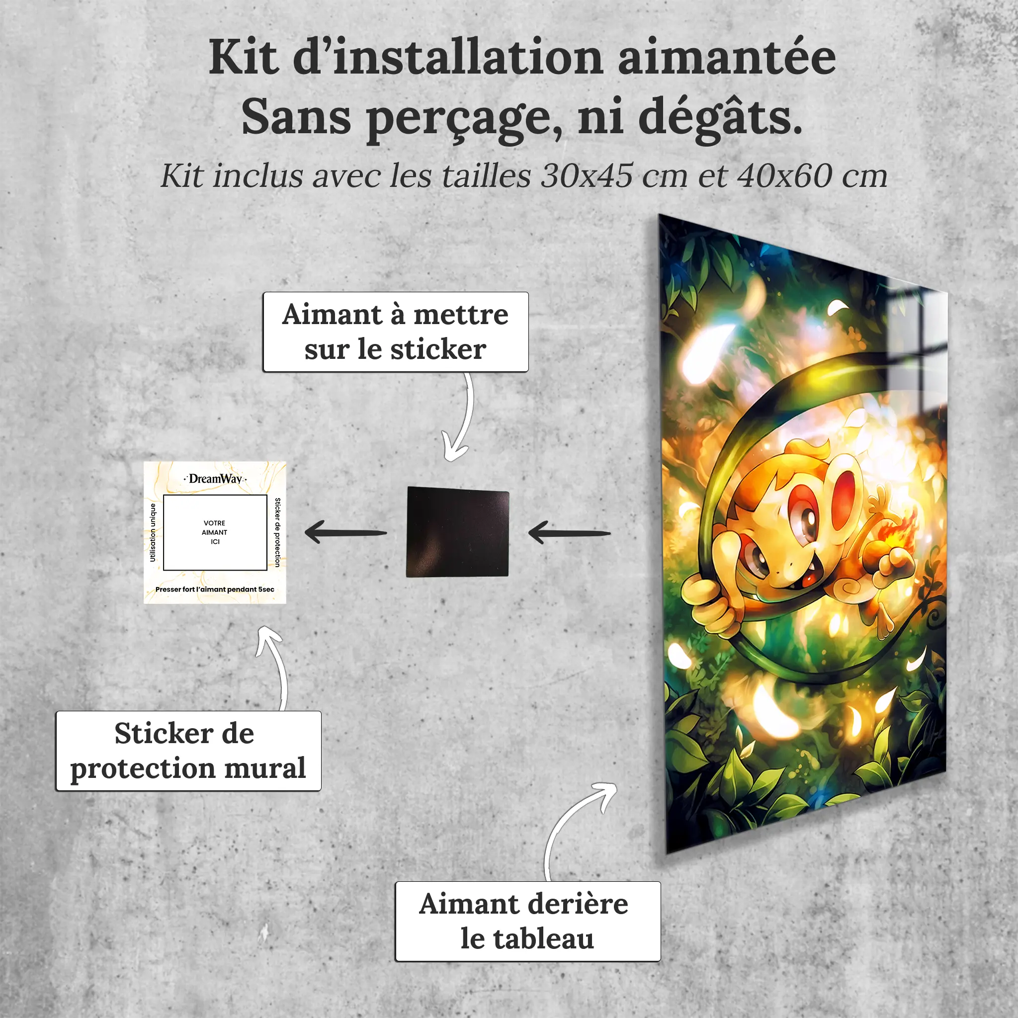 tableau-pokemon-ouisticram-jungle-avec-installation-aimantee | DreamWay