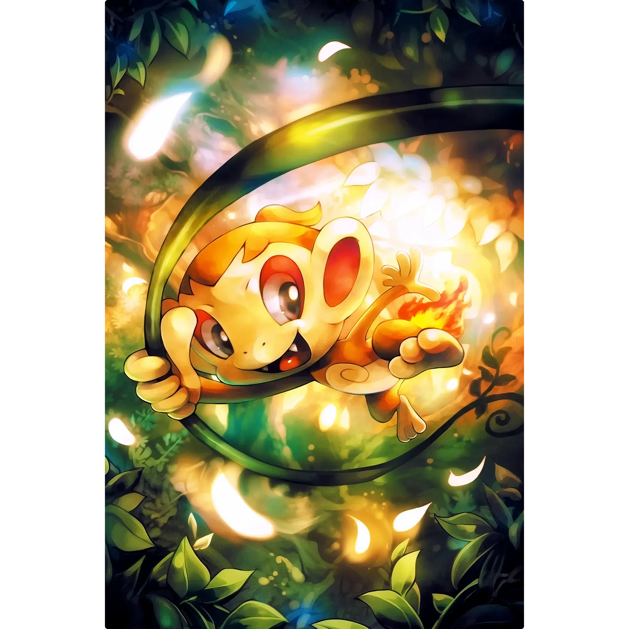 Tableau Pokémon Ouisticram Jungle