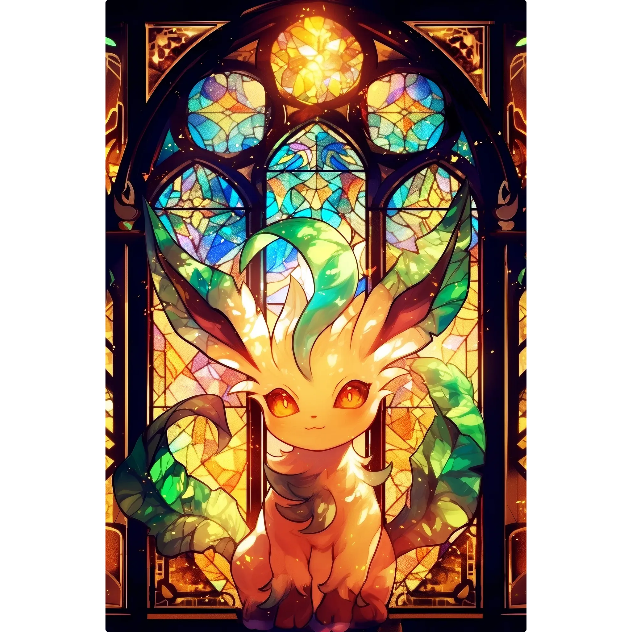 Tableau Pokémon Phylalli Vitrail