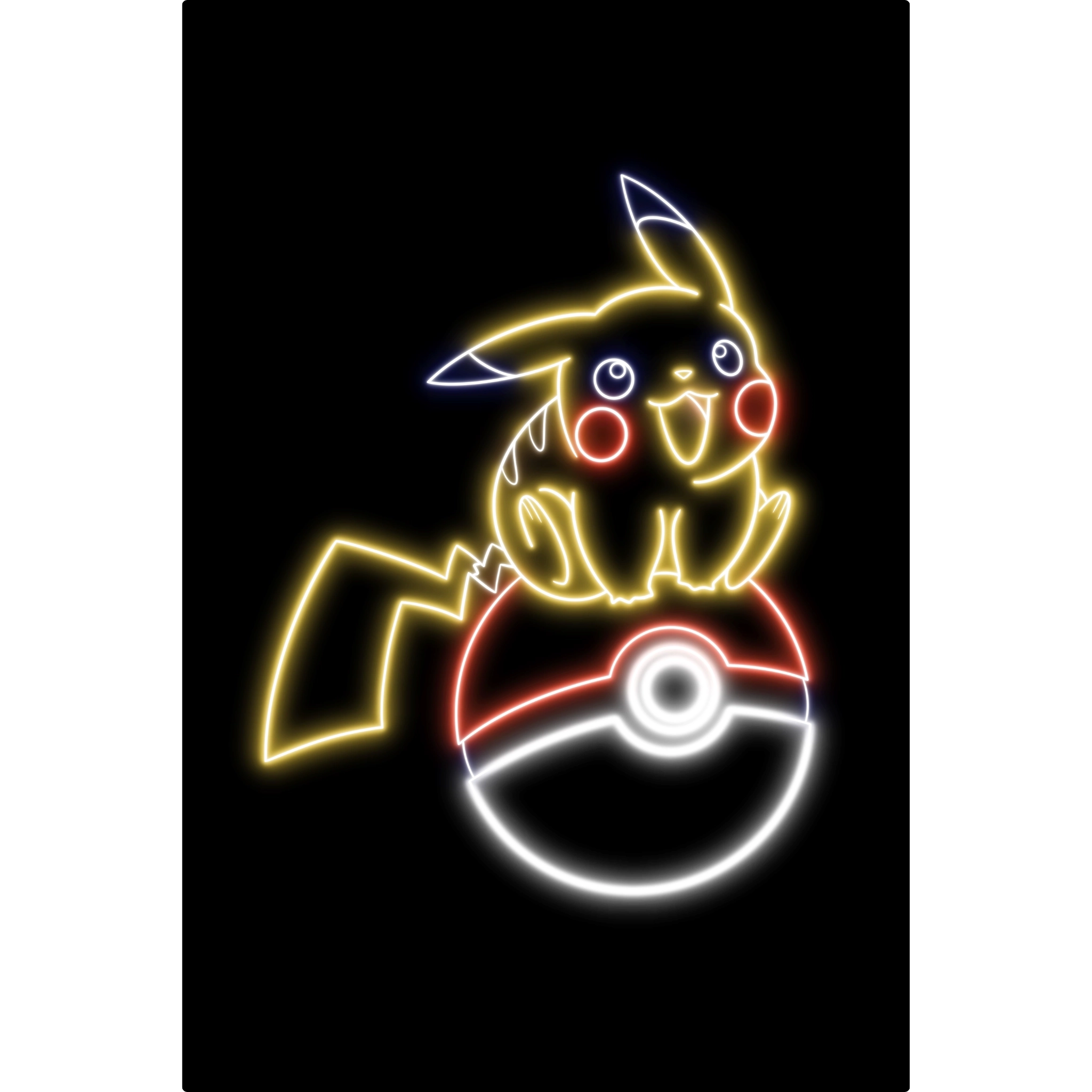 Tableau Pokémon Pikachu Néon