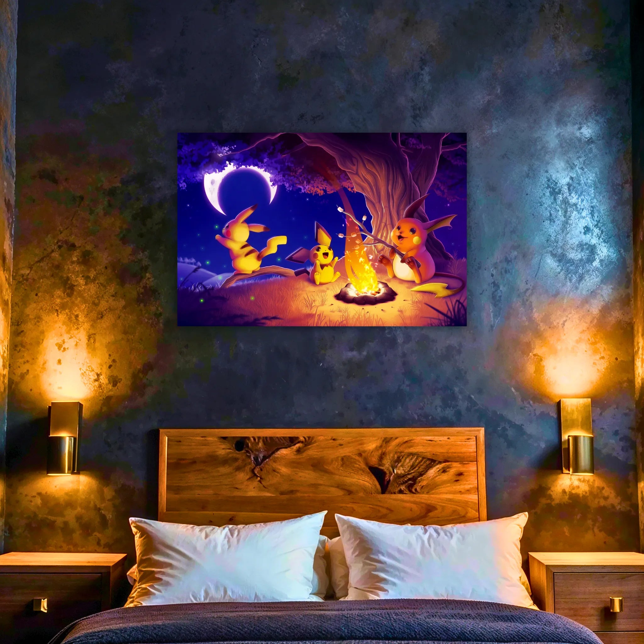 Tableau Pokémon Pikachu Raichu Et Pichu