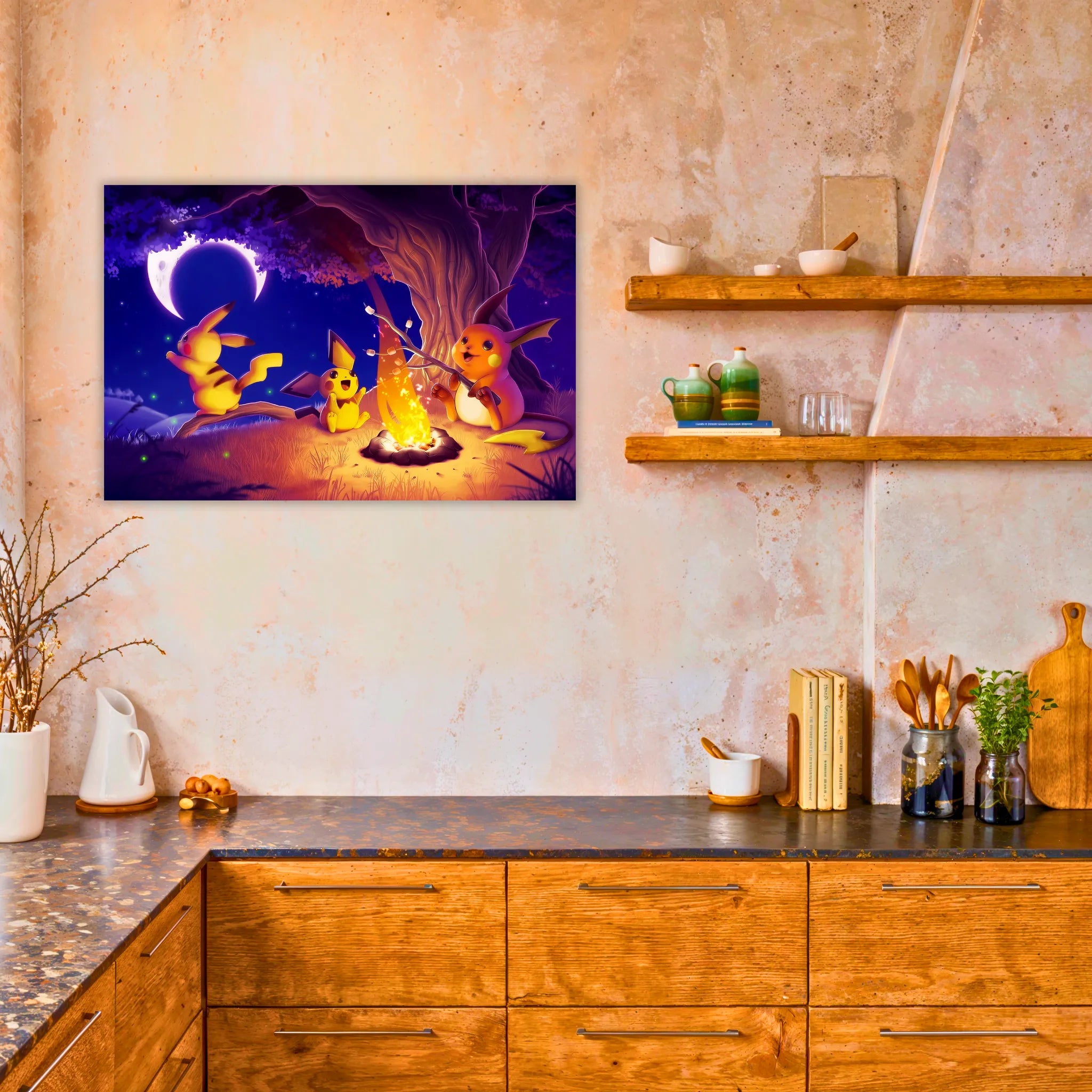 Tableau Pokémon Pikachu Raichu Et Pichu