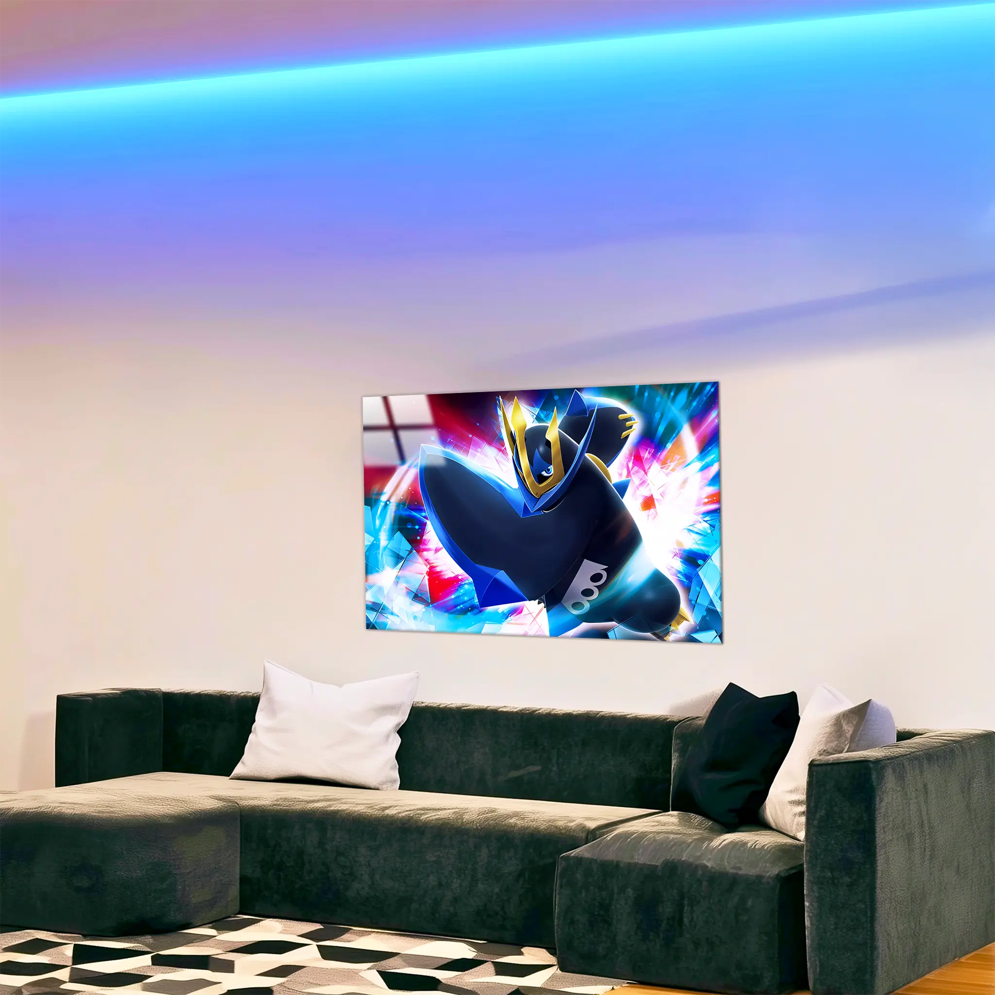 tableau-pokemon-pingoleon-colore-dans-le-salon | DreamWay