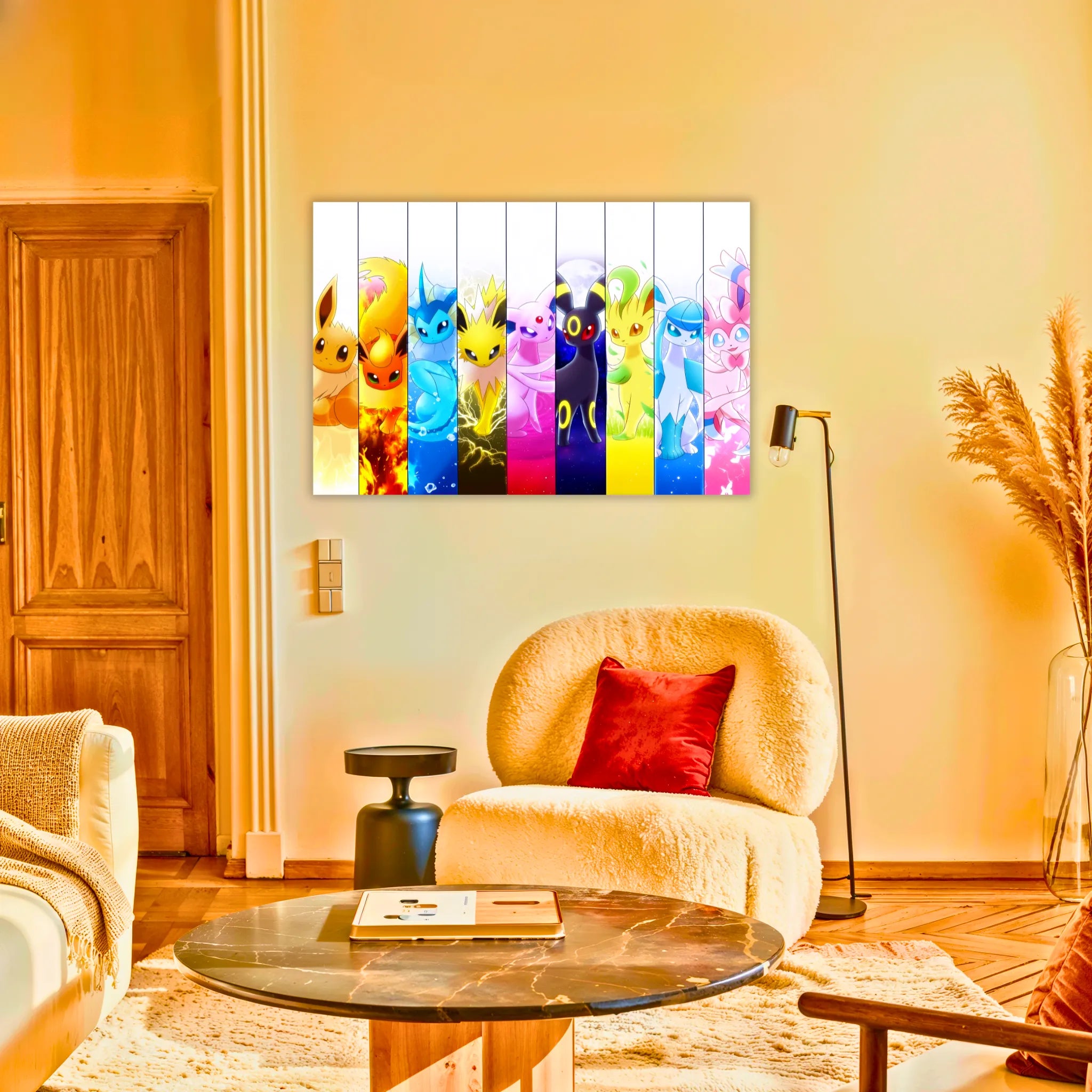 Tableau Pokémon Evolution Évoli Portrait