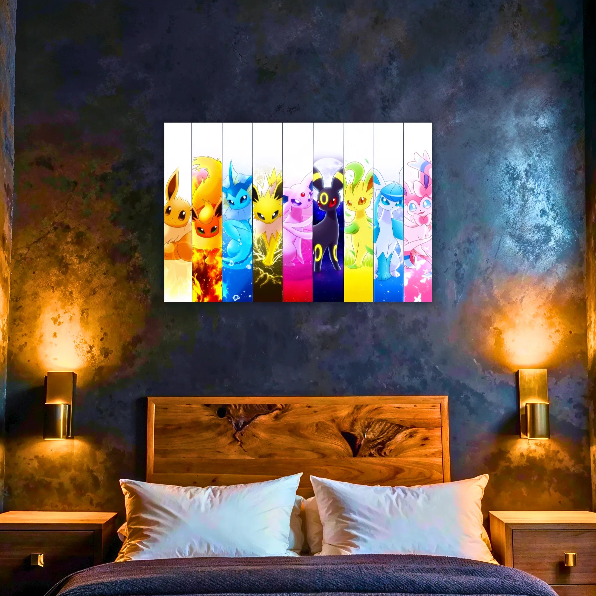 Tableau Pokémon Evolution Évoli Portrait