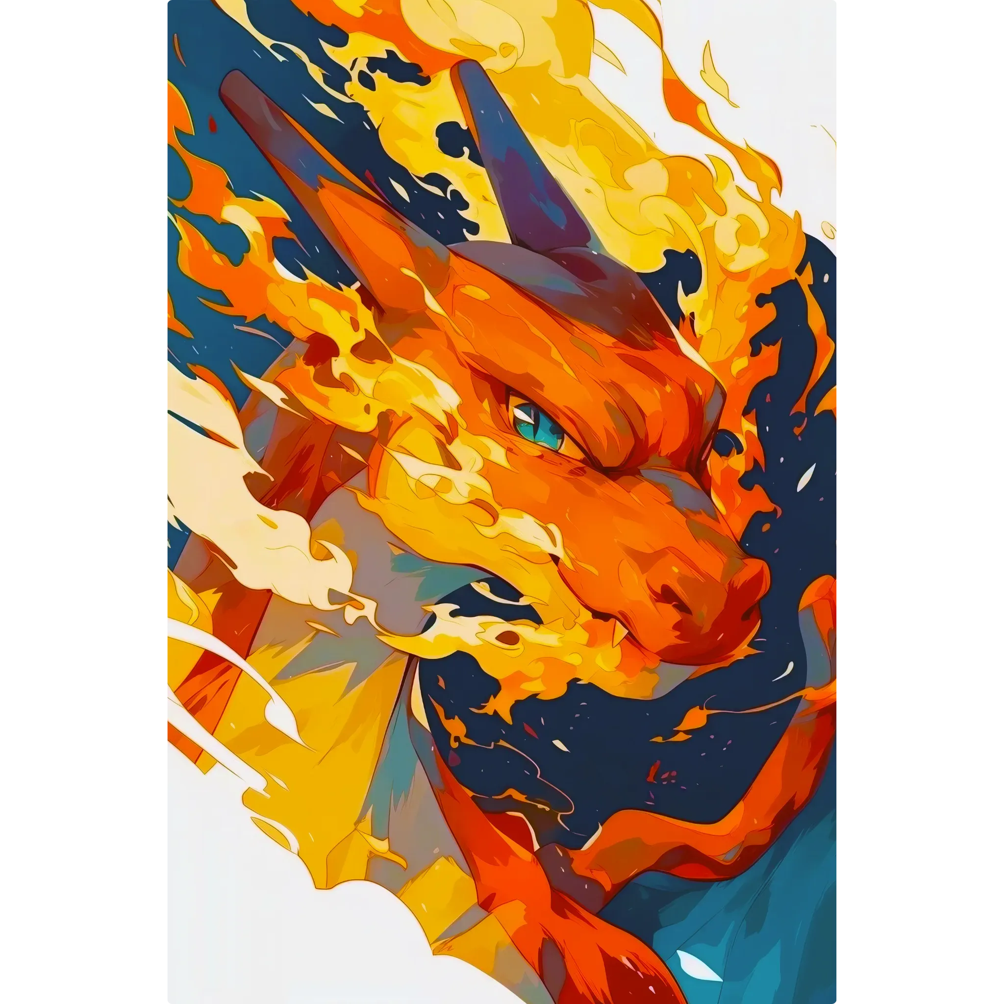 Tableau Pokémon Portrait Dracaufeu