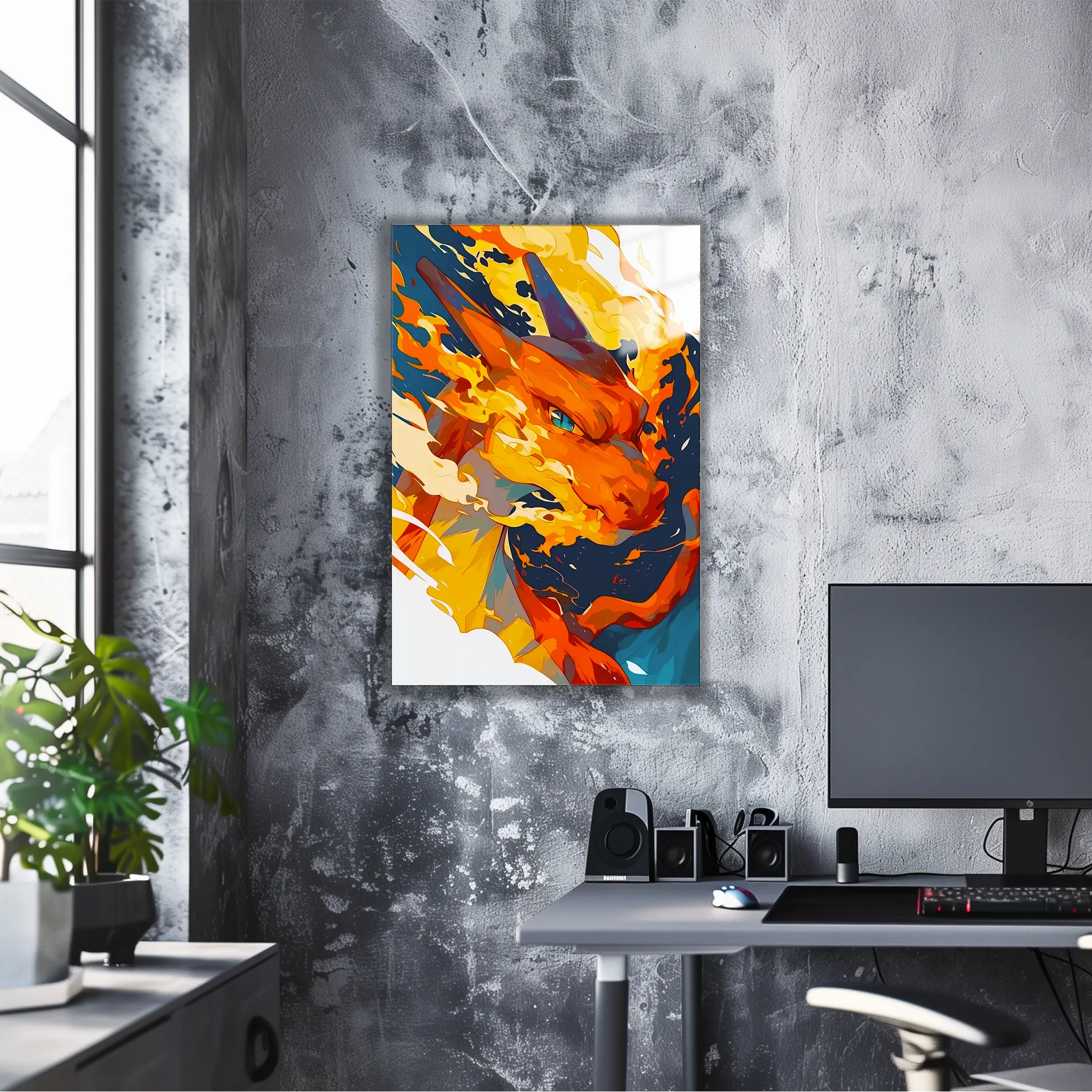 Tableau Pokémon Portrait Dracaufeu