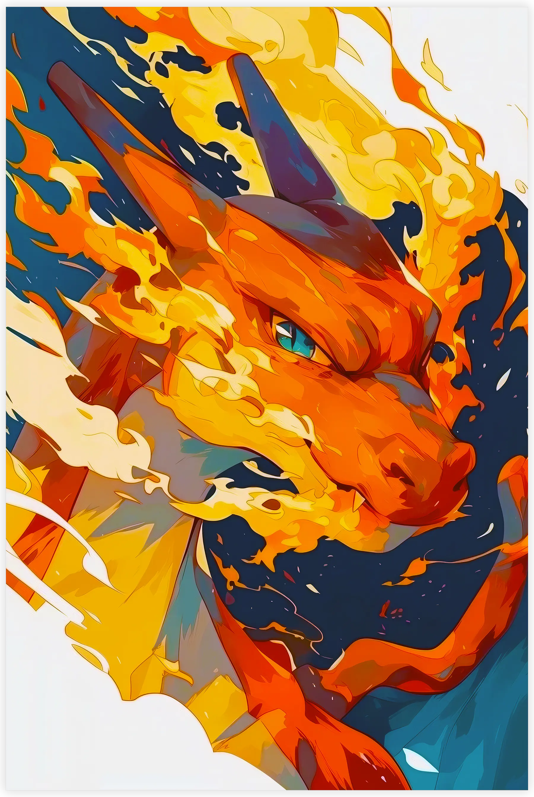 Tableau Pokémon Portrait Dracaufeu