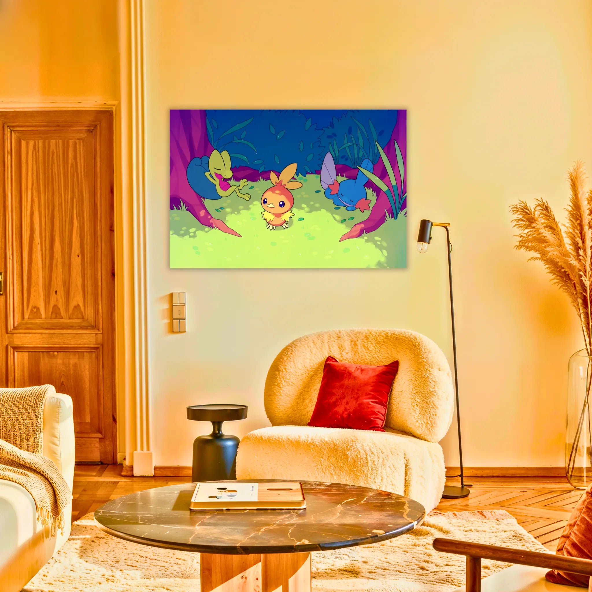Tableau Pokémon Poussifeu Arcko Et Gobou