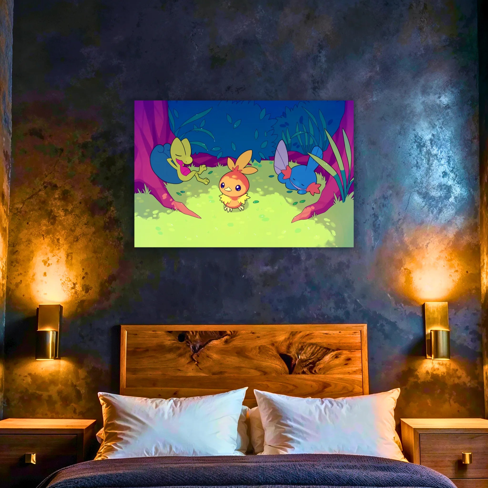 Tableau Pokémon Poussifeu Arcko Et Gobou