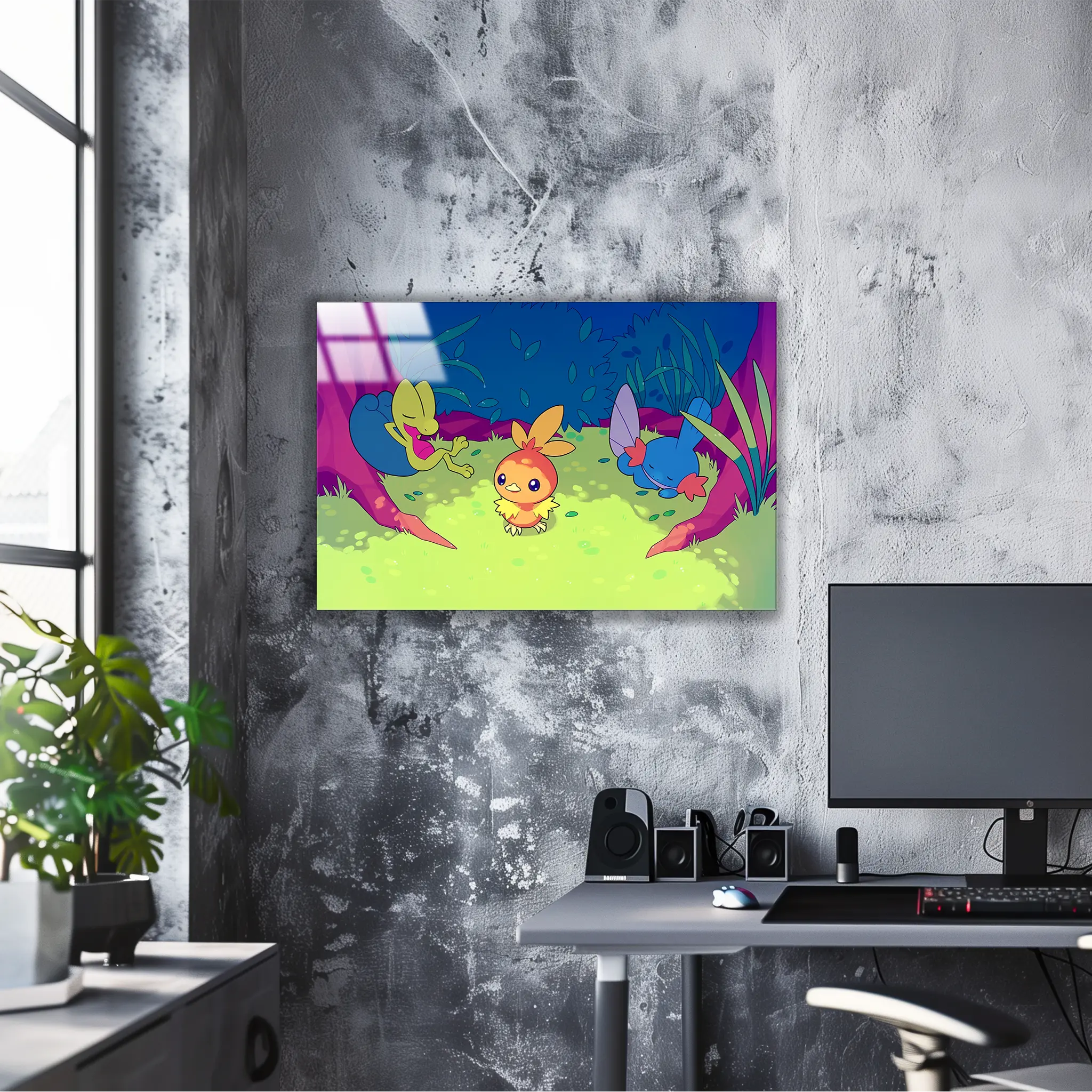 Tableau Pokémon Poussifeu Arcko Et Gobou