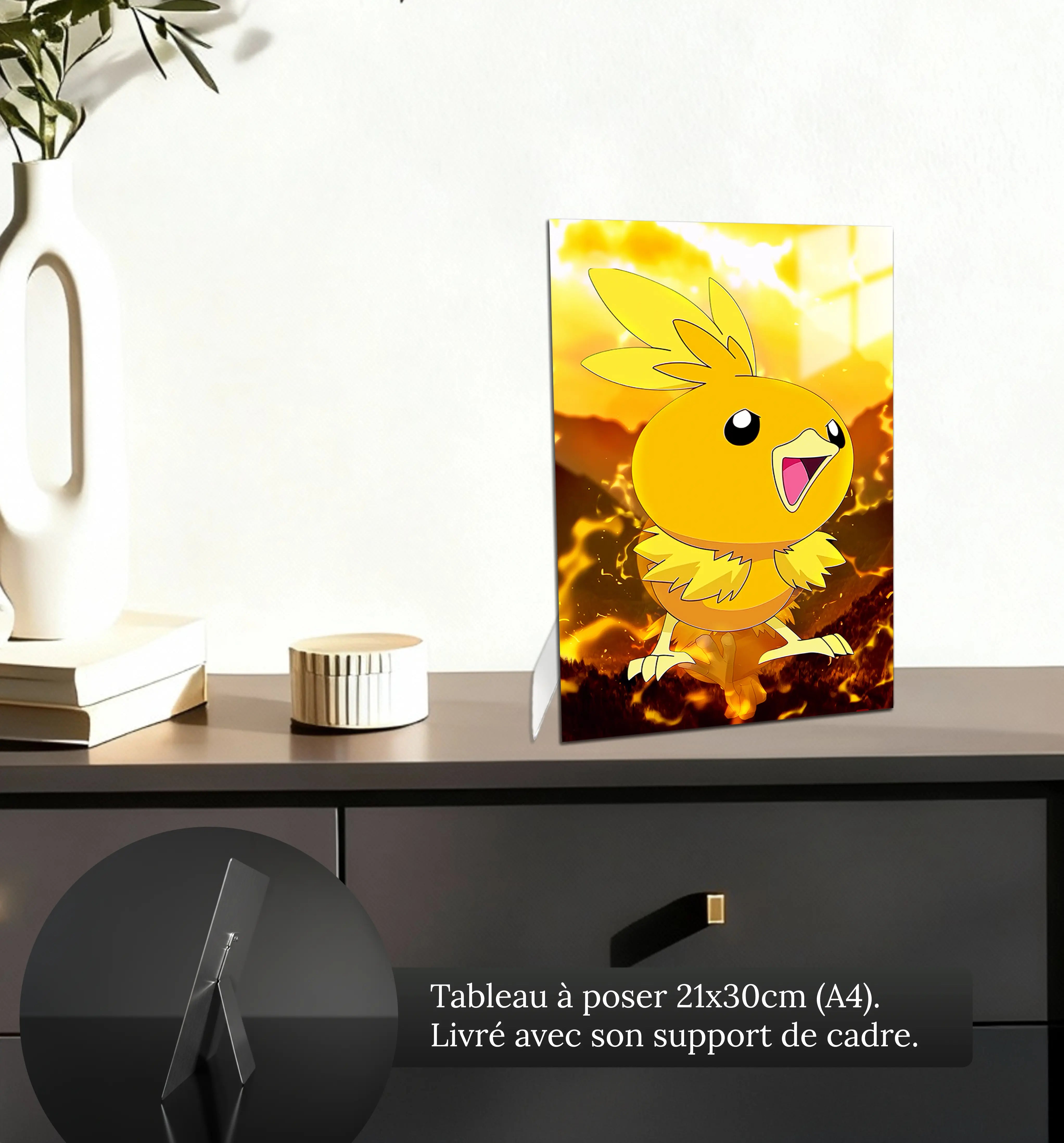 tableau-pokemon-poussifeu-petit-format-a-poser-sur-meuble | DreamWay