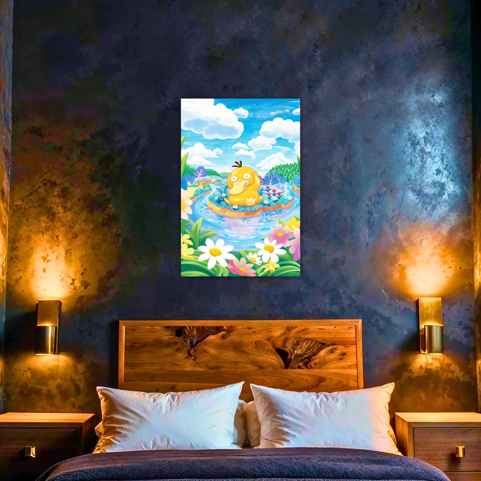 Tableau Pokémon Psykokwak Fleurie