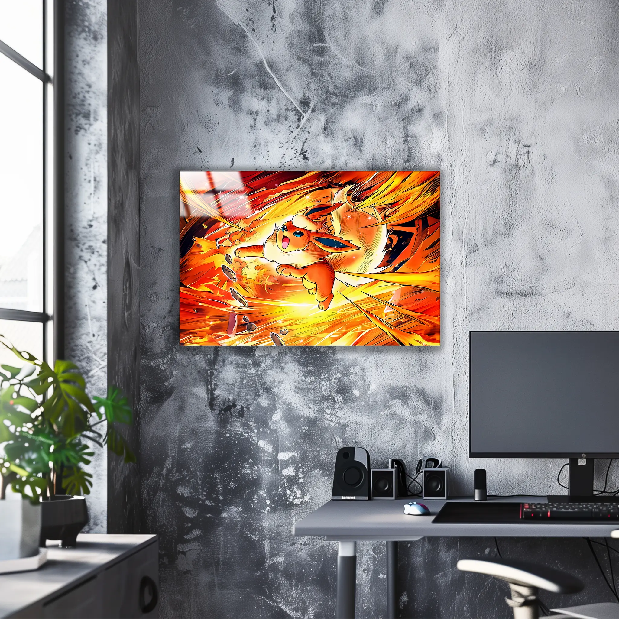 Tableau Pokémon Pyroli Flamme Destructive