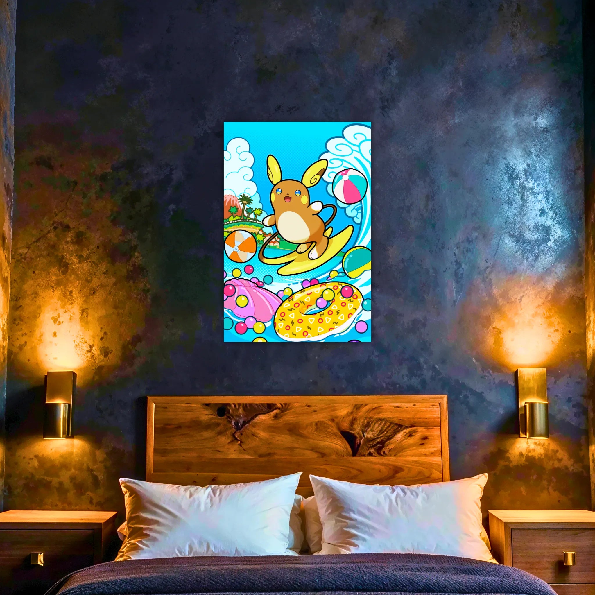 Tableau Pokémon Raichu Surf