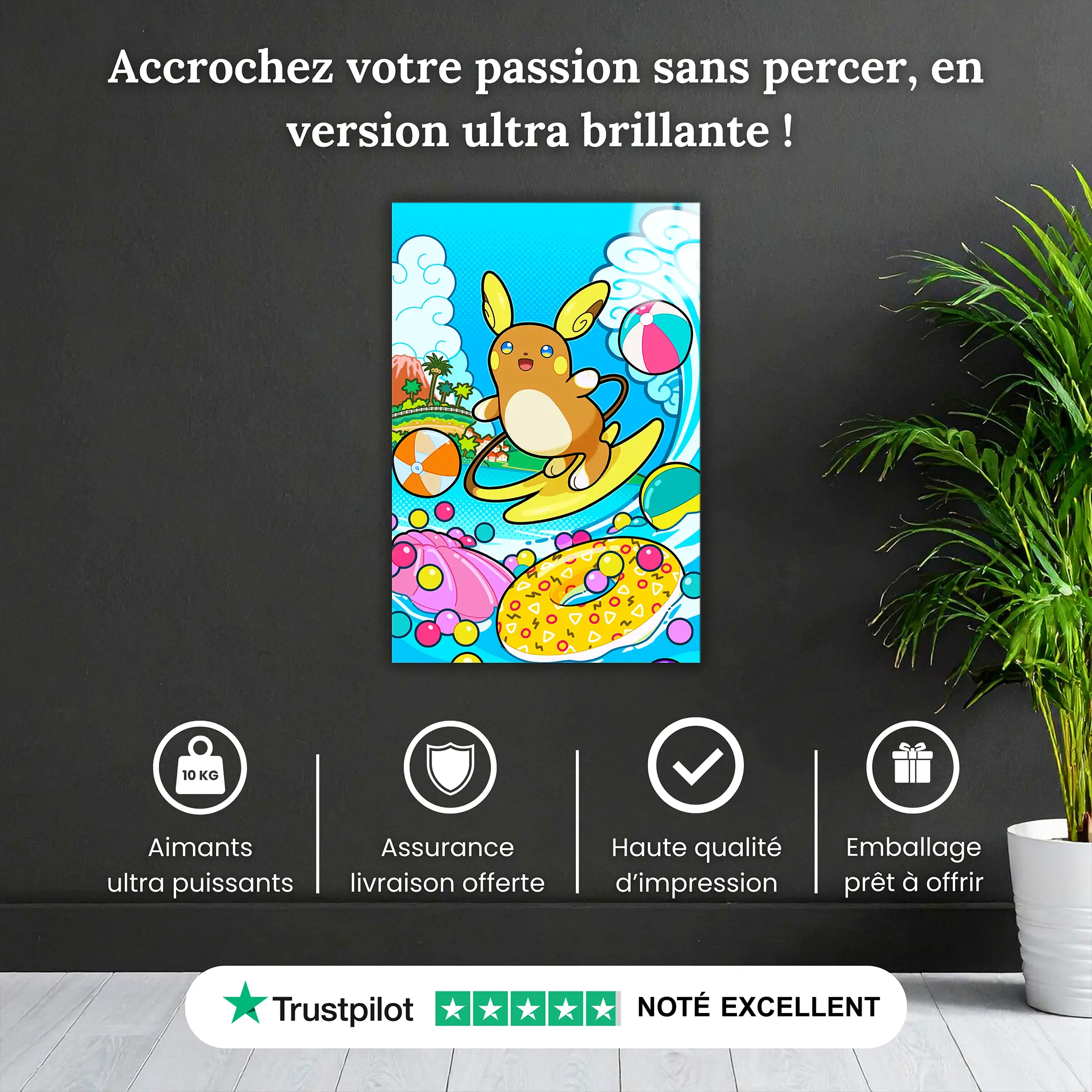 tableau-pokemon-raichu-surf-pourquoi-acheter | DreamWay