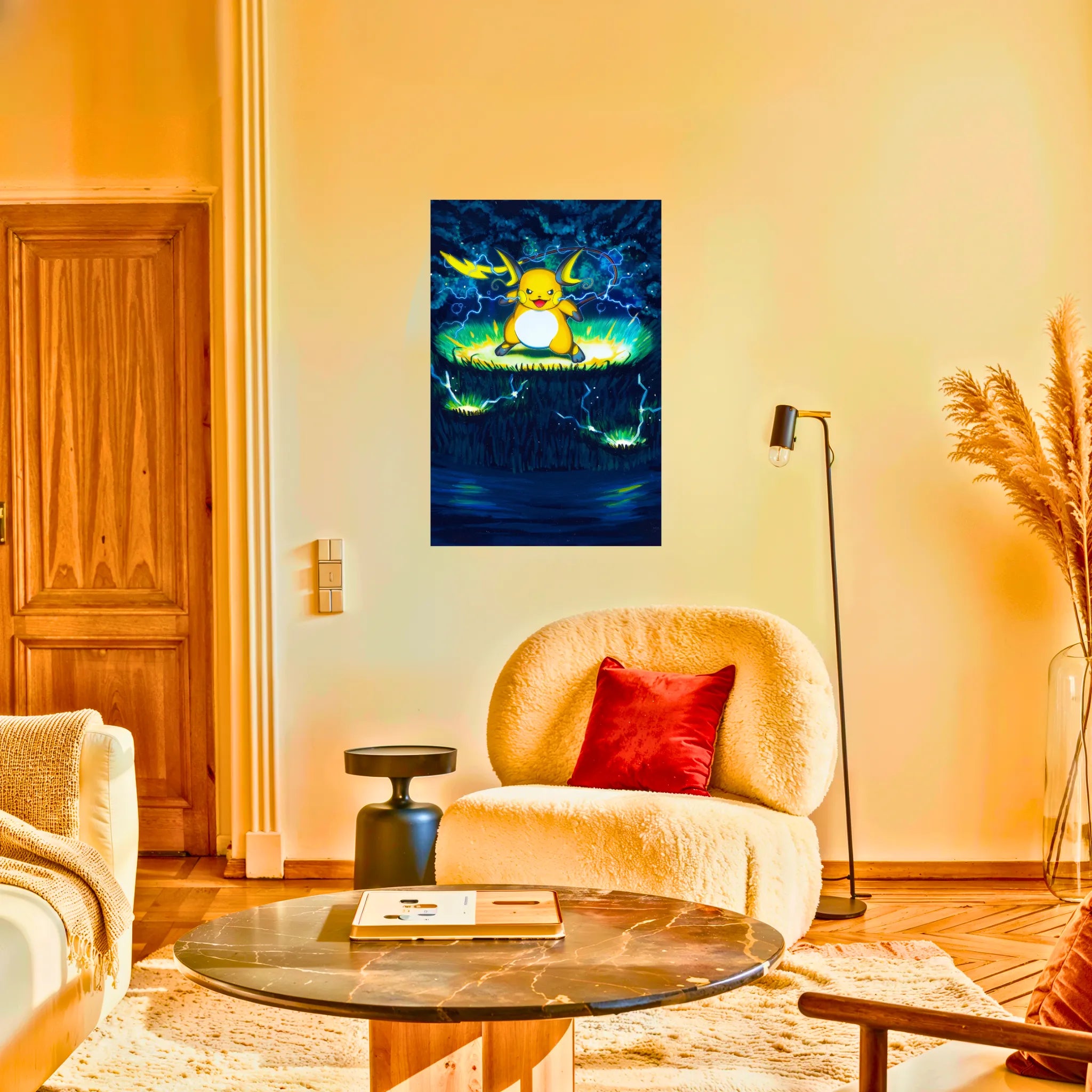 Tableau Pokémon Raichu Tir De Tonerre