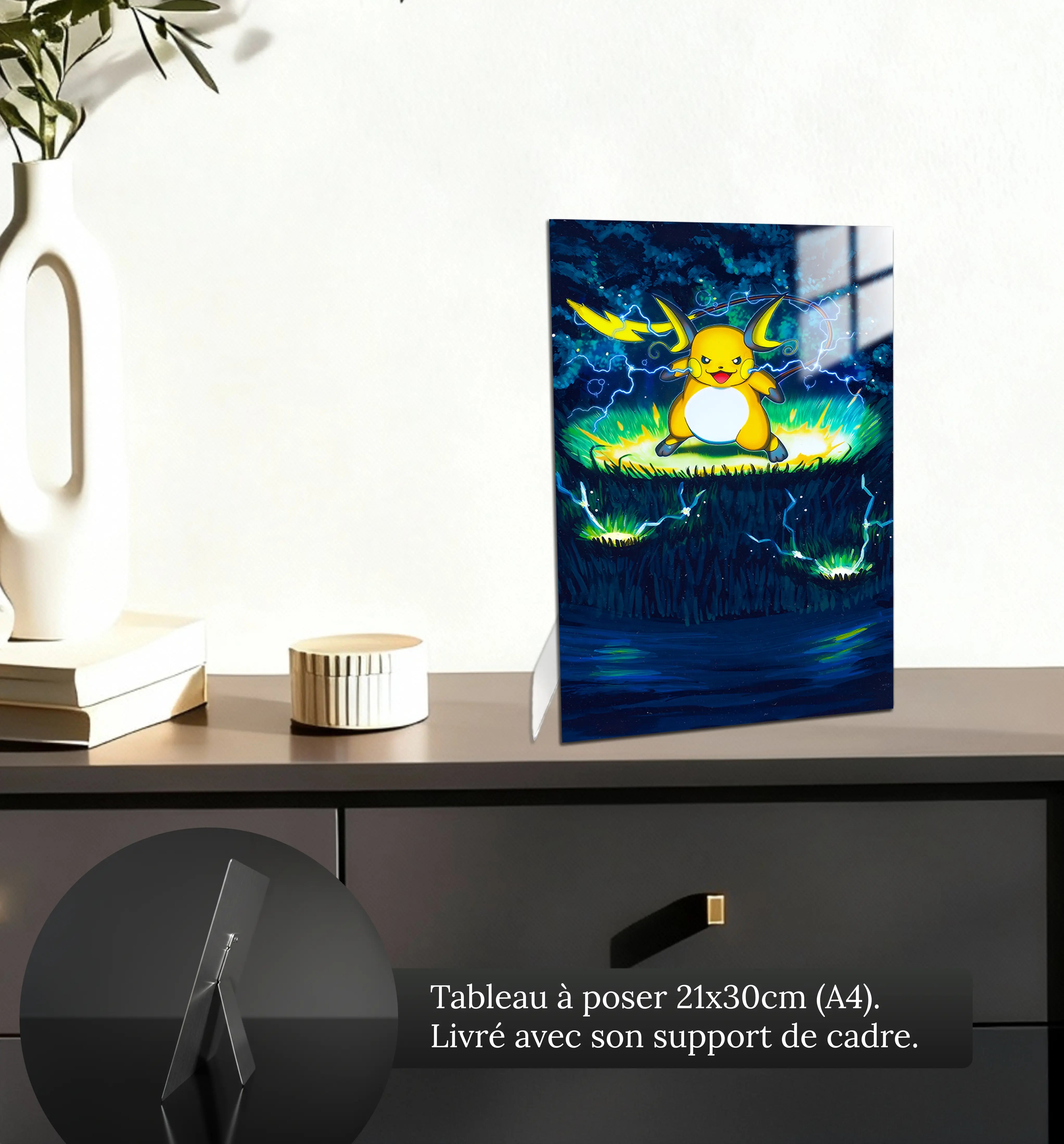 tableau-pokemon-raichu-tir-de-tonerre-petit-format-a-poser-sur-meuble | DreamWay