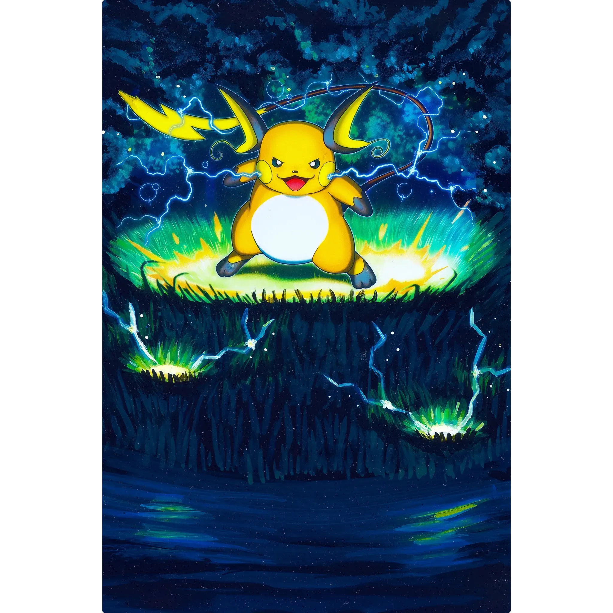 Tableau Pokémon Raichu Tir De Tonerre