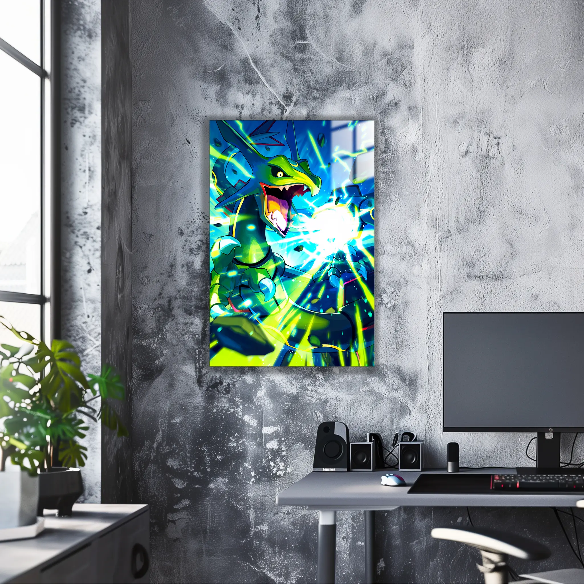 Tableau Pokémon Rayquaza Portrait