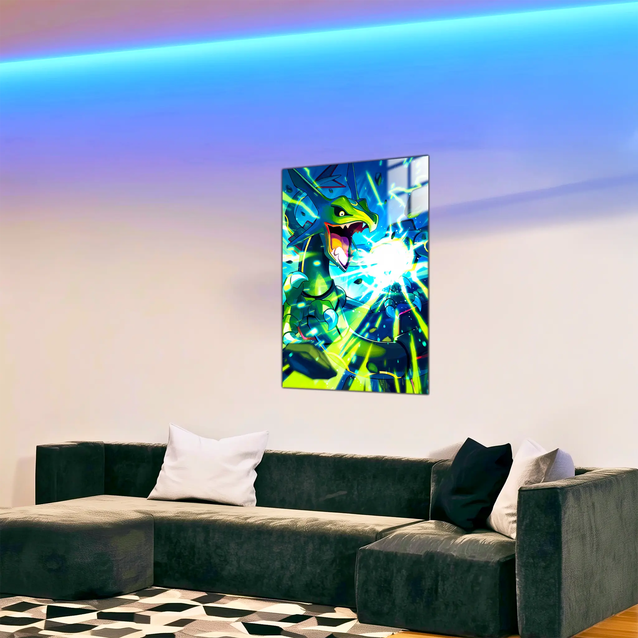 tableau-pokemon-rayquaza-portrait-dans-le-salon | DreamWay