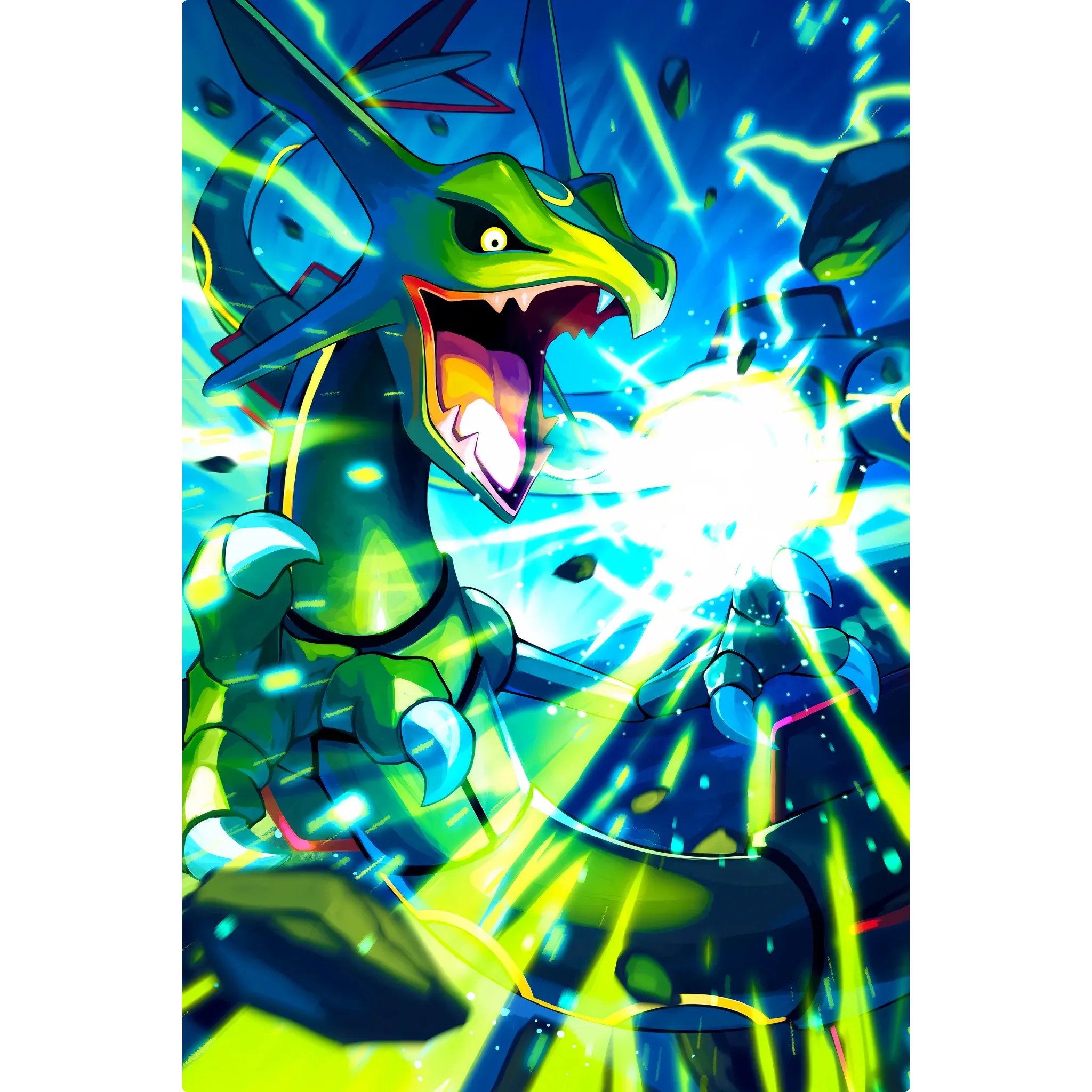 Tableau Pokémon Rayquaza Portrait