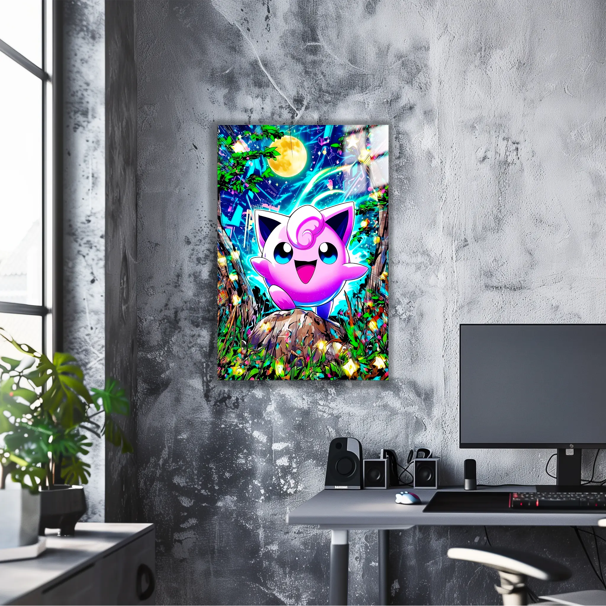 Tableau Pokémon Rondoudou Coloré