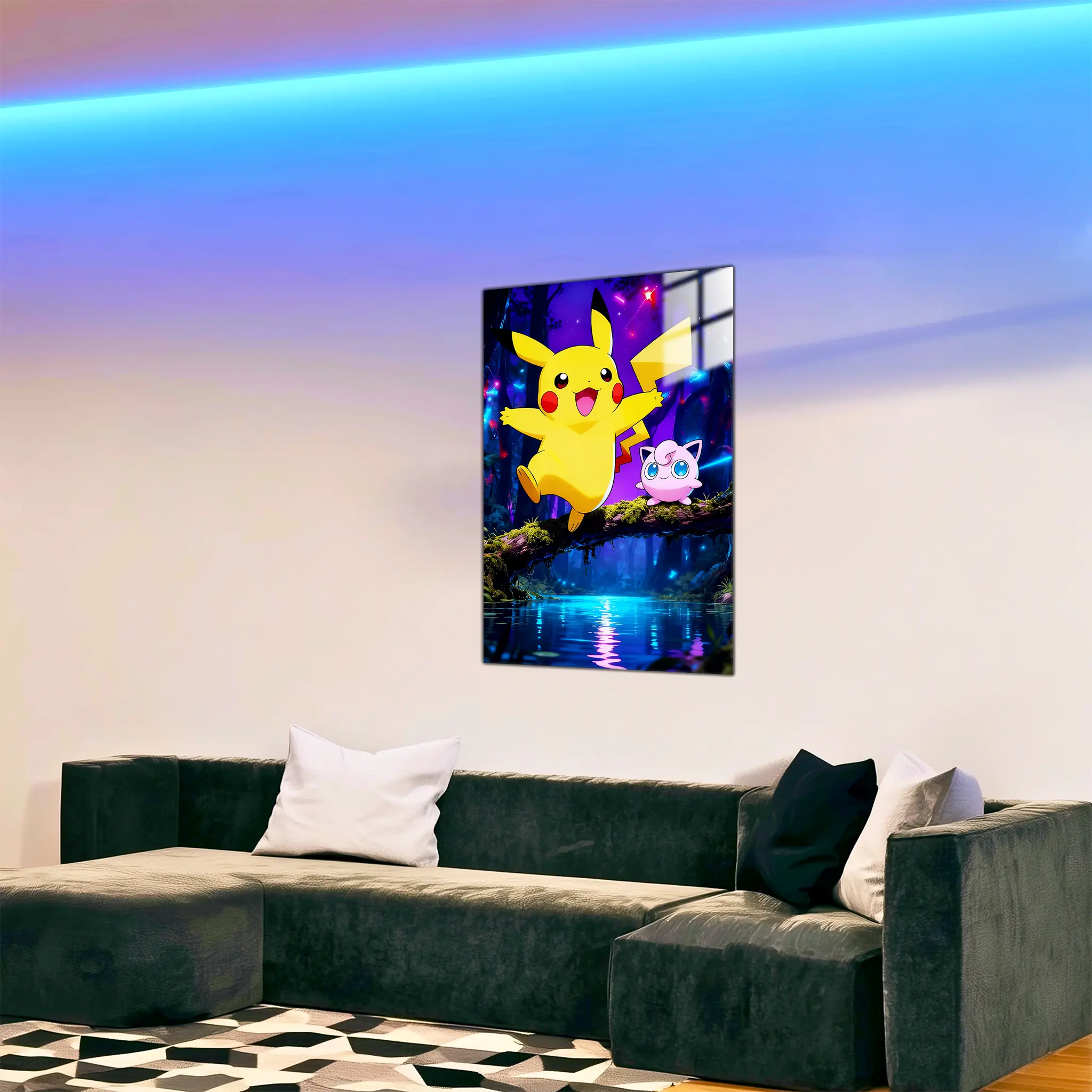 tableau-pokemon-rondoudou-et-pikachu-dans-le-salon | DreamWay
