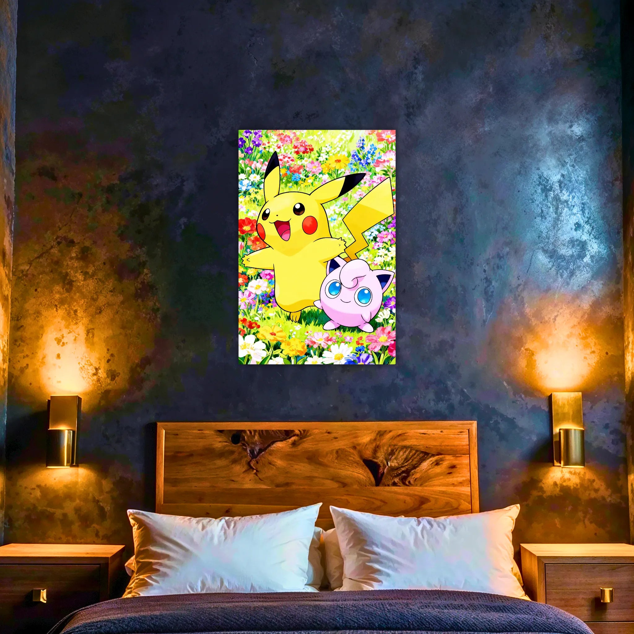 Tableau Pokémon Rondoudou Et Pikachu Coloré