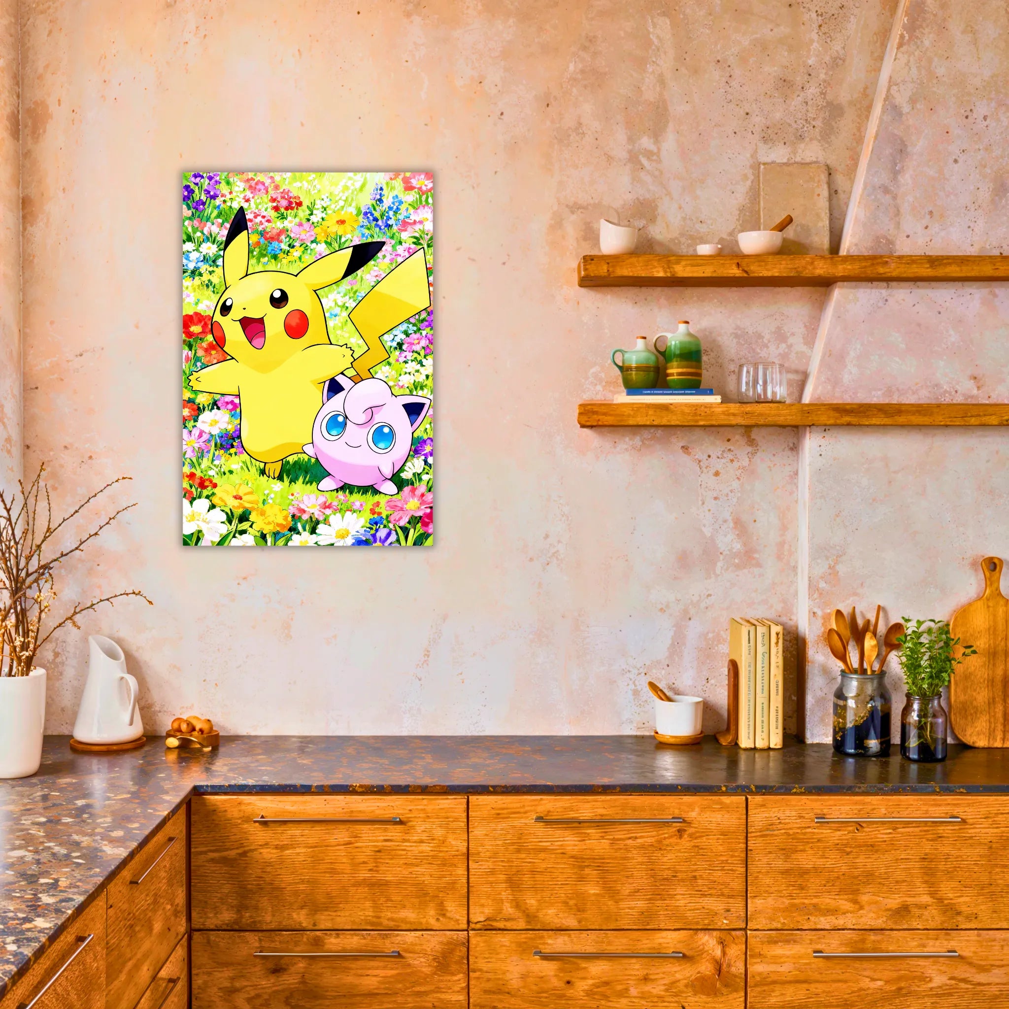 Tableau Pokémon Rondoudou Et Pikachu Coloré